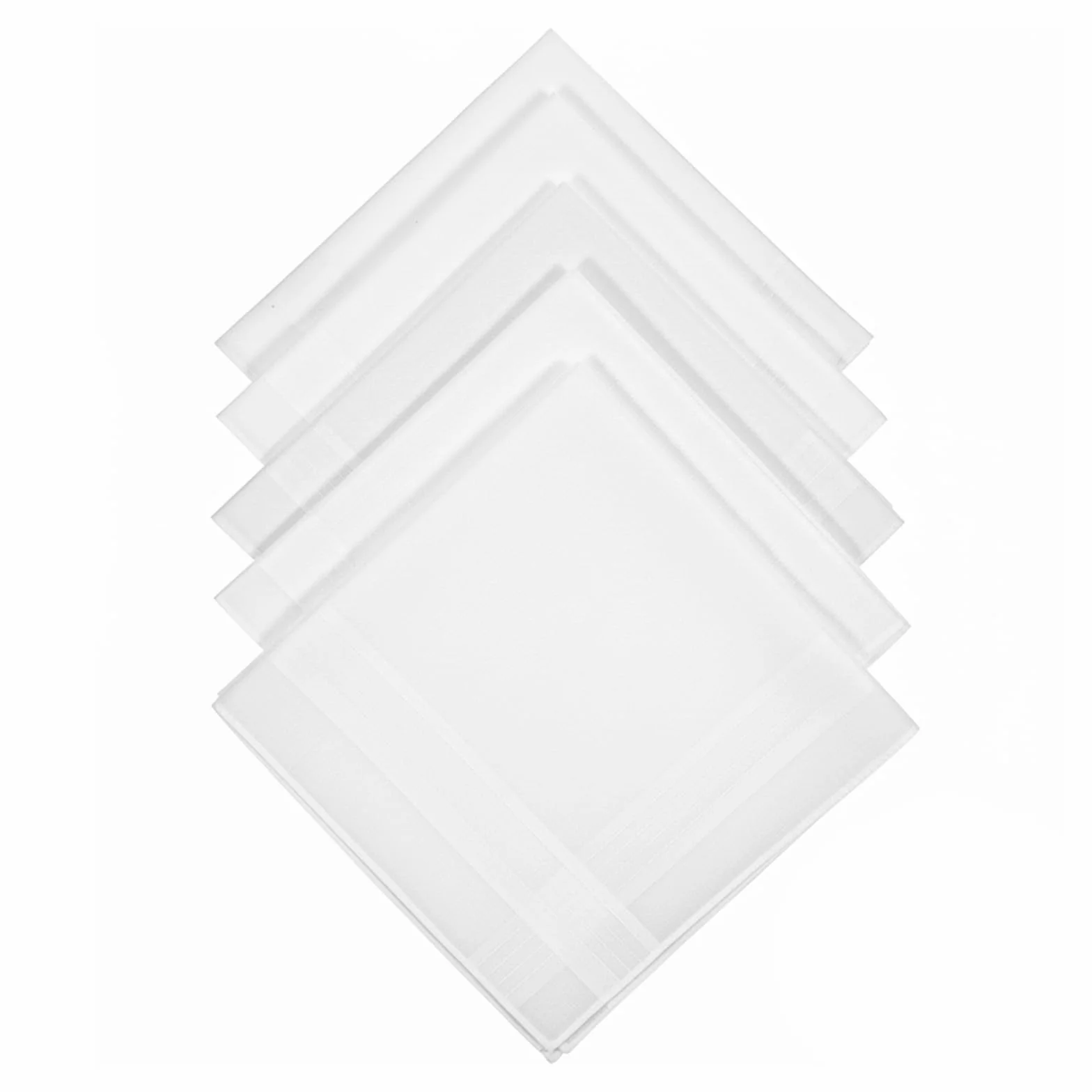 12 sztuk męskich chusteczek higienicznych, białe, bawełniane, miękkie i oddychające, do biznesu, na wesela i formalne okazje (28 × 28 cm)