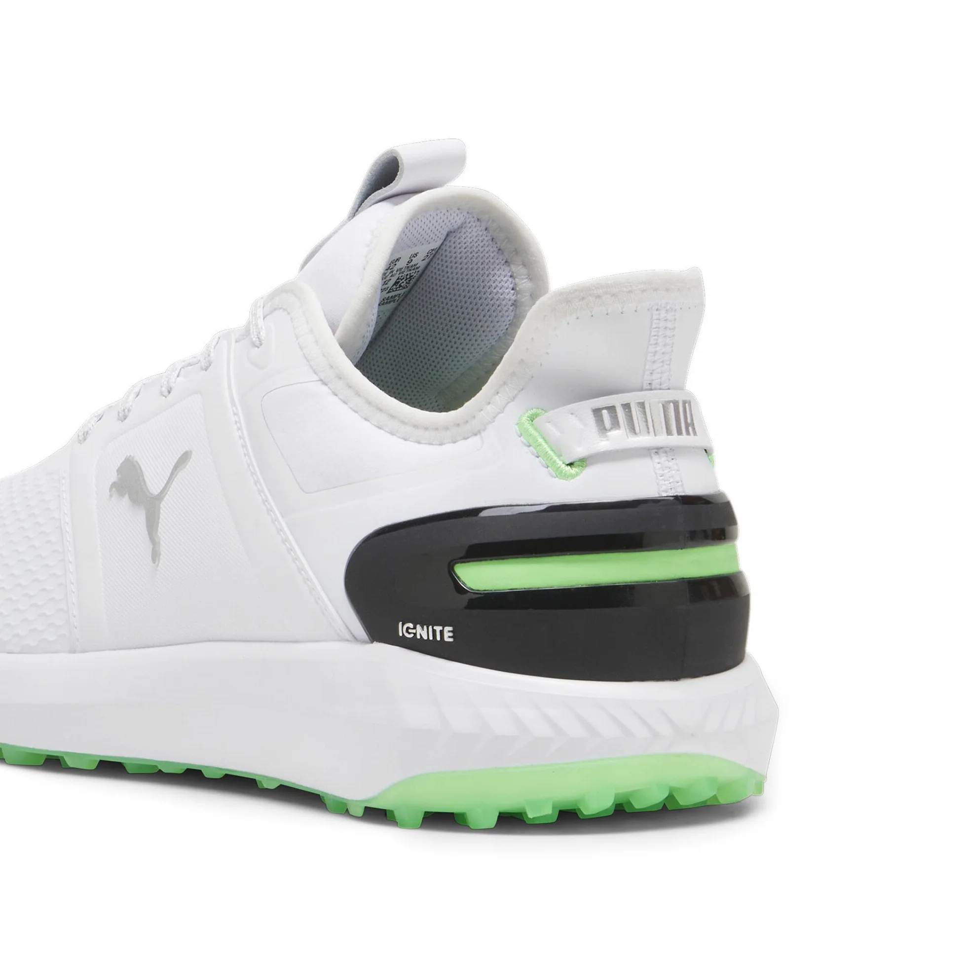 PUMA Męskie buty golfowe Ignite Elevate, Puma Biały Fluro Zielony Pes PUMA Czarny, 46 EU