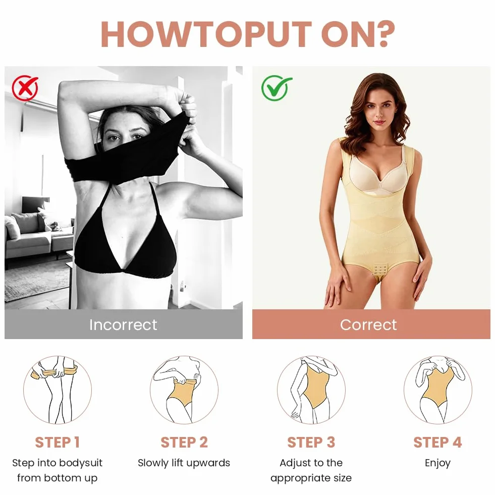 DiULi Bielizna modelująca body damskie z otwartym biustem kontrola brzucha modelująca sylwetkę skrzyżowana talia w kształcie litery U bezszwowe body modelujące z regulowanymi ramiączkami czarne
