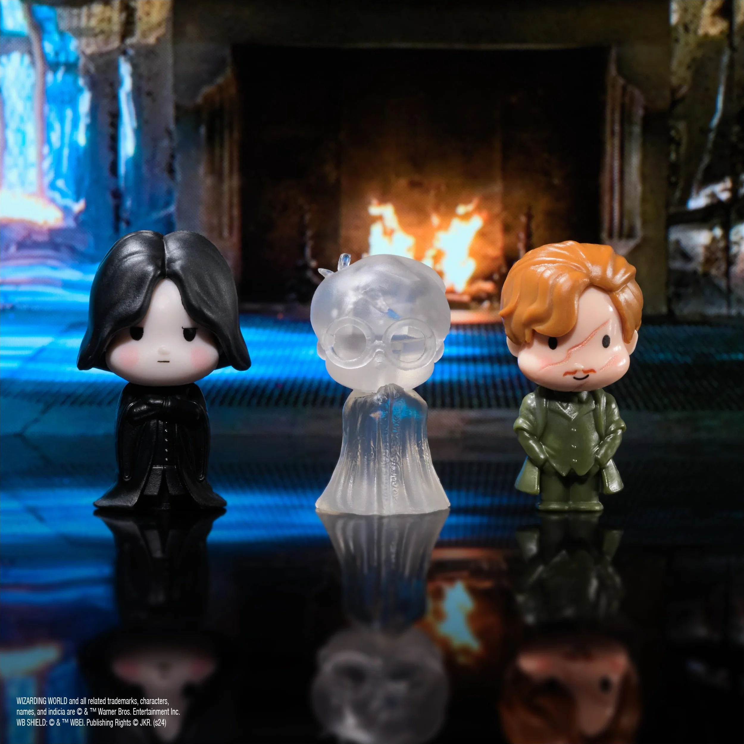 Wizarding World Harry Potter kalendarz adwentowy z mikromagicznymi chwilami świecącymi w ciemności na rok 2024, 24 zabawki niespodzianki, świąteczny kalendarz odliczający dla dzieci od 6 lat