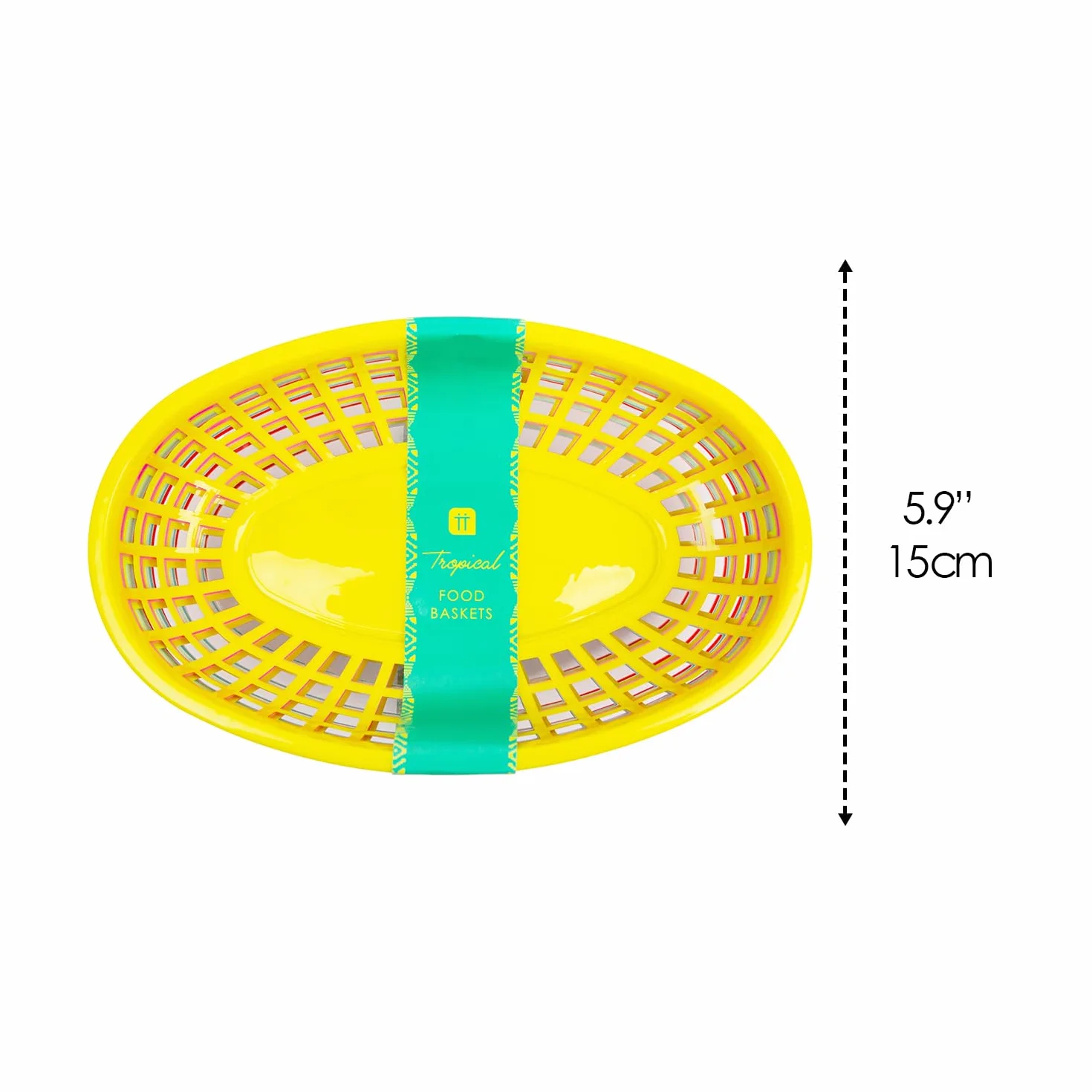 Talking Tables 6-pak plastikowych koszy na żywność wielokrotnego użytku