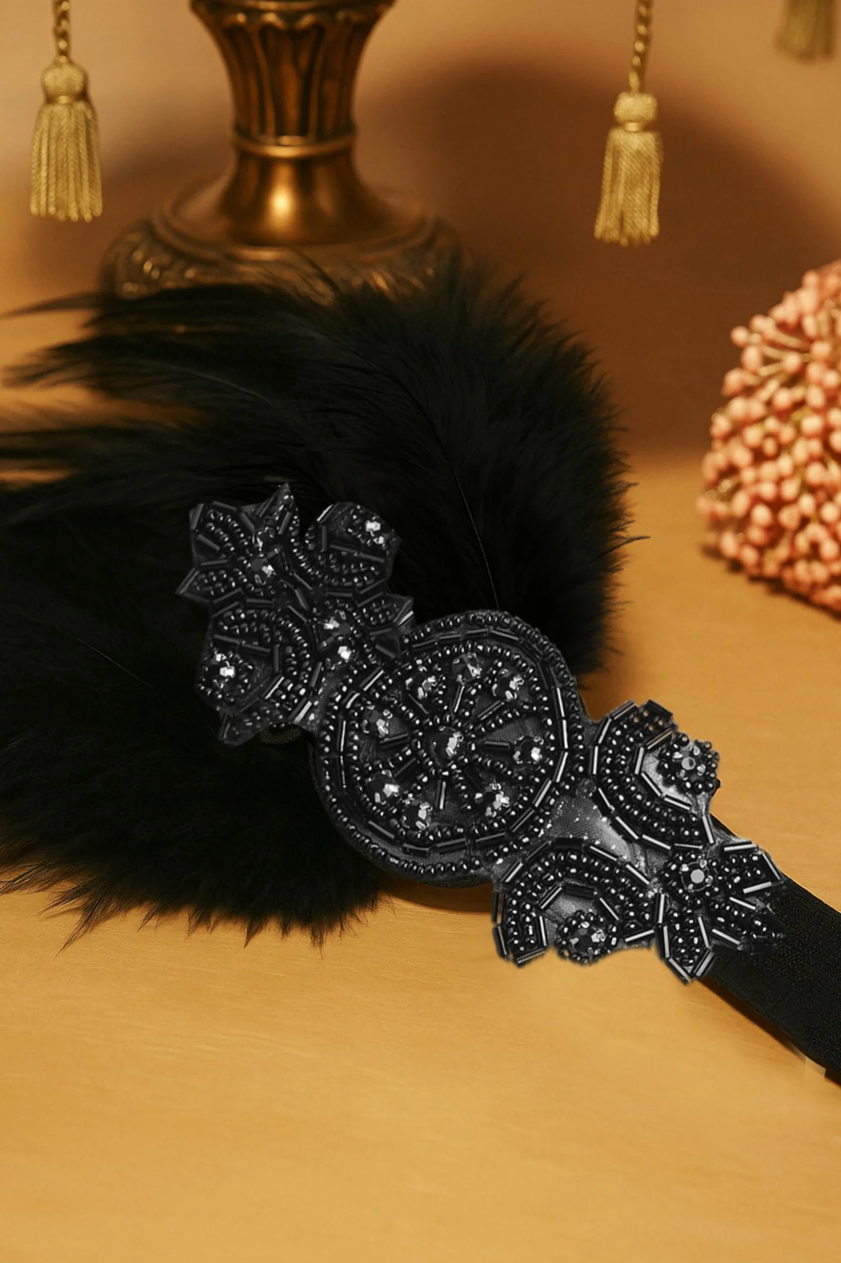 BABEYOND 1920s Stirnband Damen Gatsby Kostüm Accessoires 21er Jahre Flapper Feder Haarband