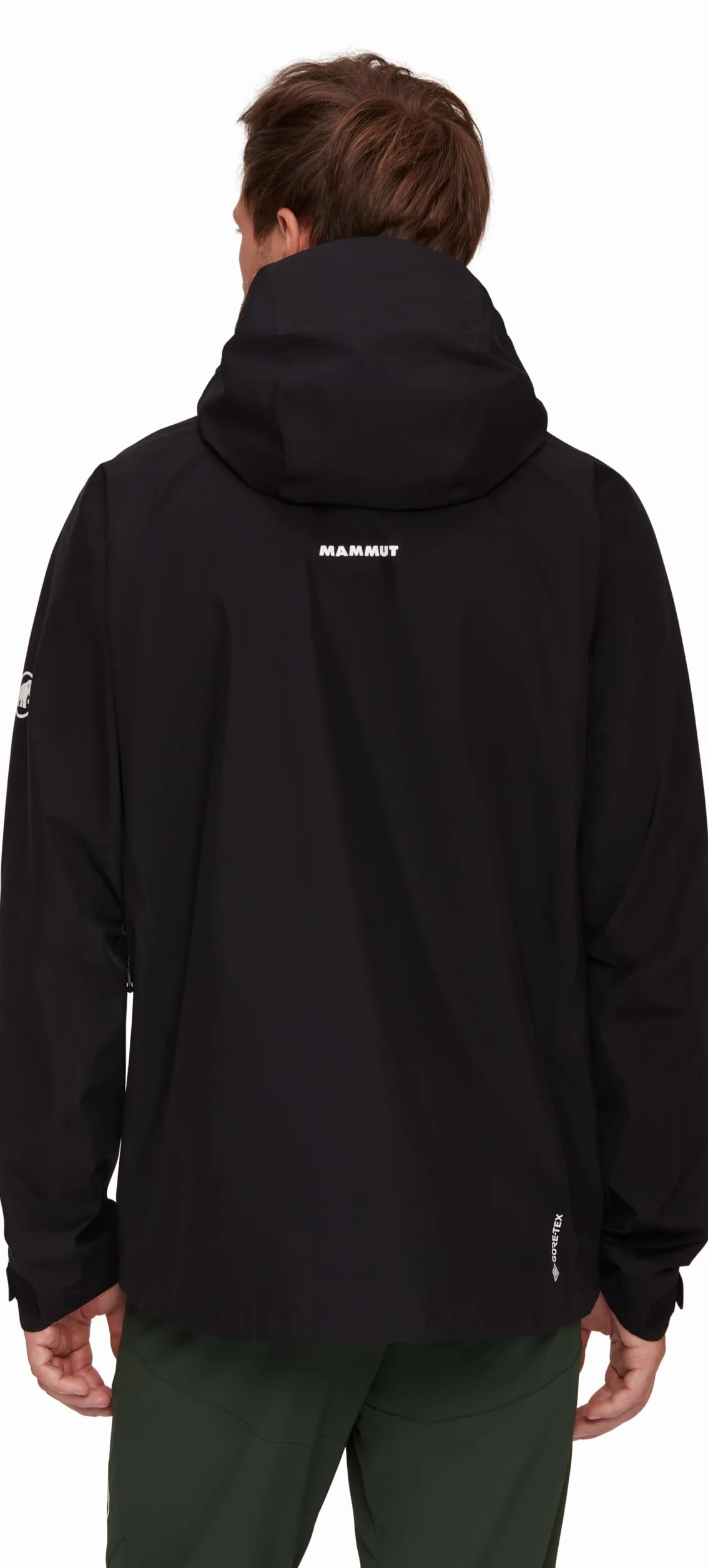 Mammut Crater IV HS Hooded Jacket Men – Męska Kurtka Wodoodporna z Kapturem | Oddychająca i Lekka | Czarna, Rozmiar L