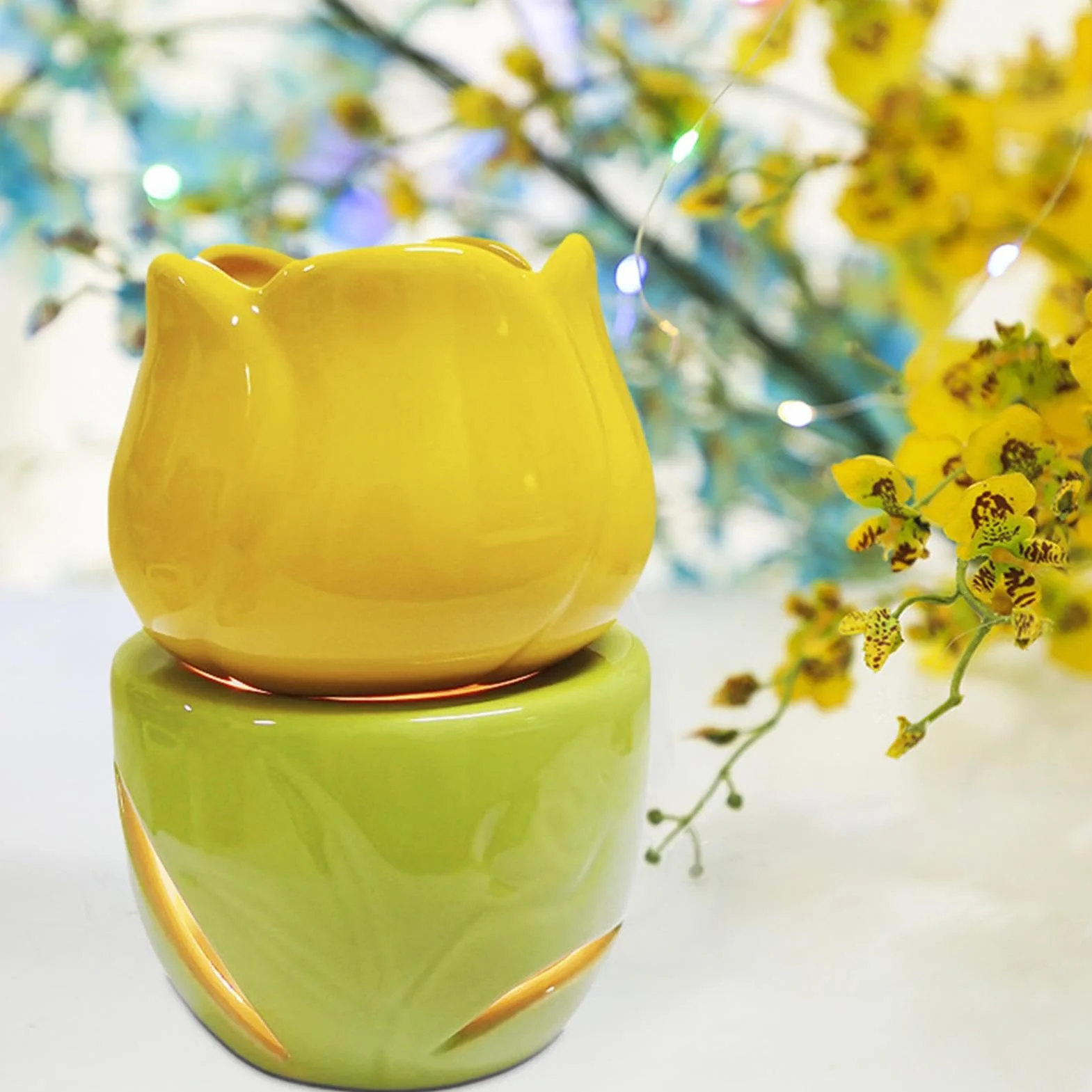 Świecznik na podgrzewacze, ceramiczny palnik olejowy, dyfuzor do świec, topiący wosk, podgrzewacz zapachowy, świecznik, topiący wosk na podgrzewacz, ceramiczny podgrzewacz do świec, palnik olejków
