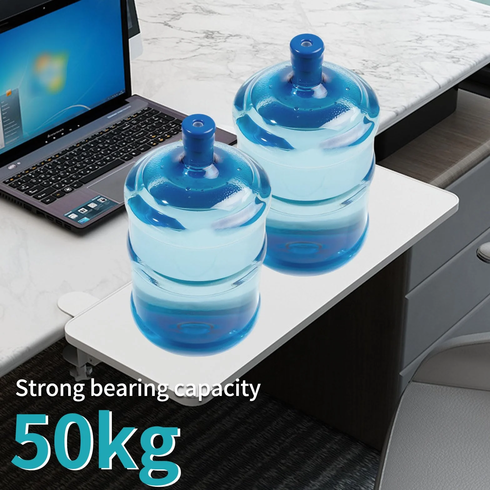 Ergonomiczne Przedłużenie Biurka 75cm, Składana Półka na Mysz i Tacka na Klawiaturę, 2 w 1 Wsparcie dla Łokcia