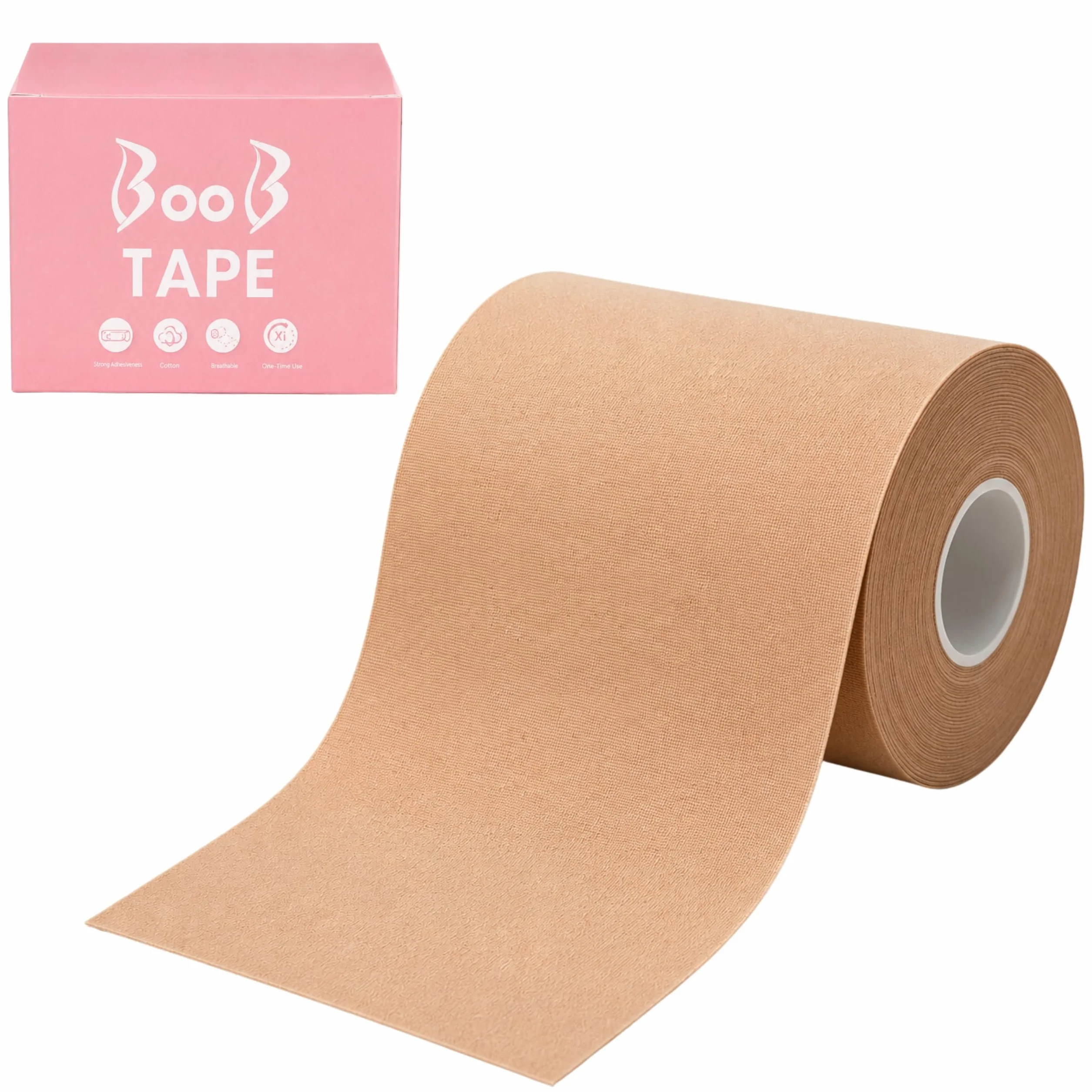 YEYE Made in Nature Taśma do Biustu Boob Tape 5m - Taśma liftingująca do biustu, samoprzylepna i oddychająca tape do piersi i dekoltu, podtrzymanie biustu bez stanika