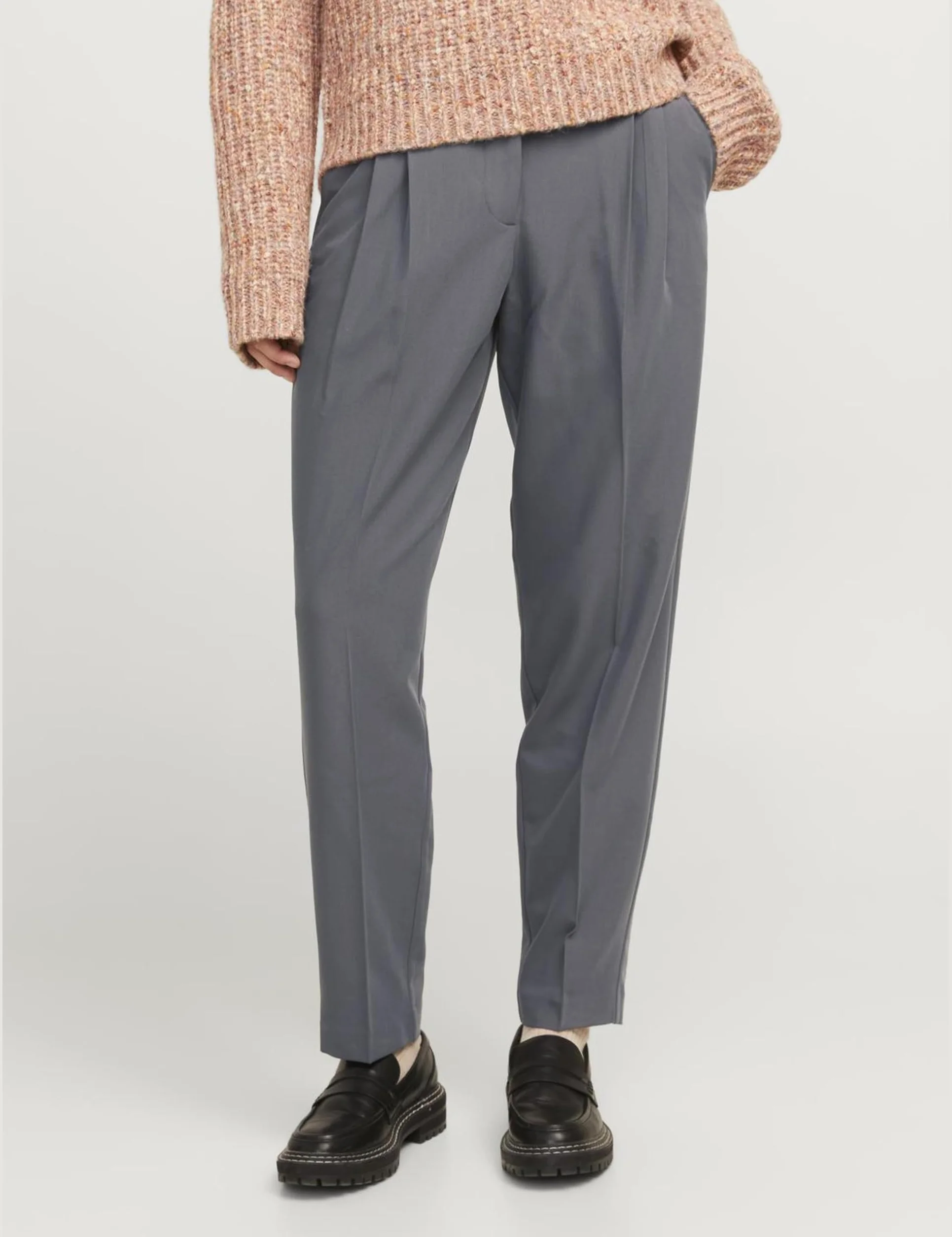 Jack & Jones Jxana Mary RLX TAP MW Pant TLR NOOS, asfaltowy, XL