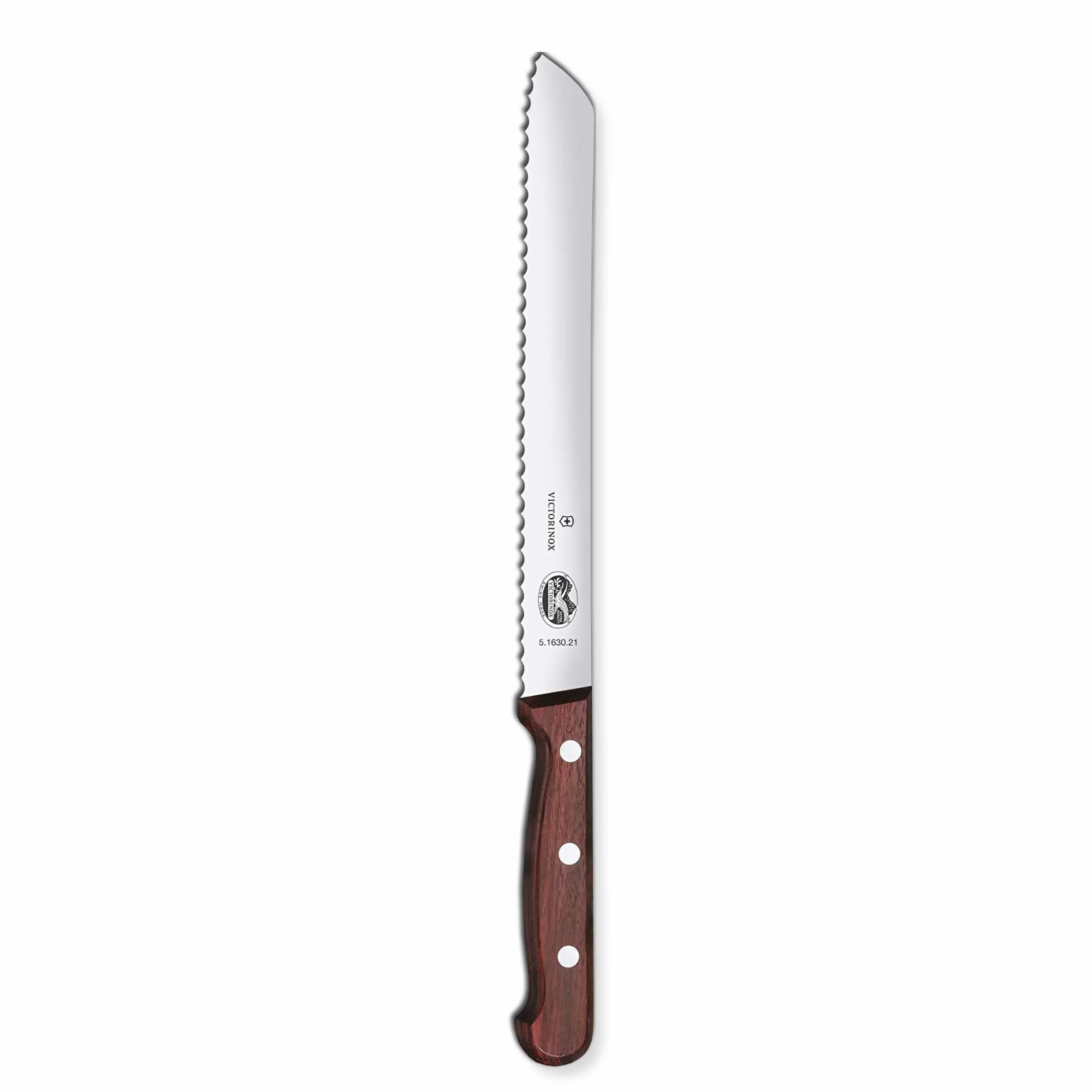Victorinox Brotmesser 5.1630.21G Holzgriff Braun Extra scharfe Klinge Wellenschliff Made in Switzerland