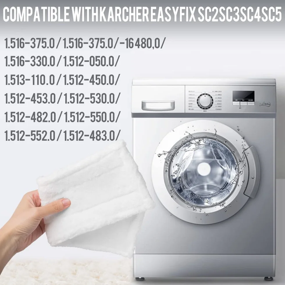 6 miseczek do czyszczenia parą Easy Fix SC2 SC3 SC4 SC5 Ściereczka do łatwego mocowania pary