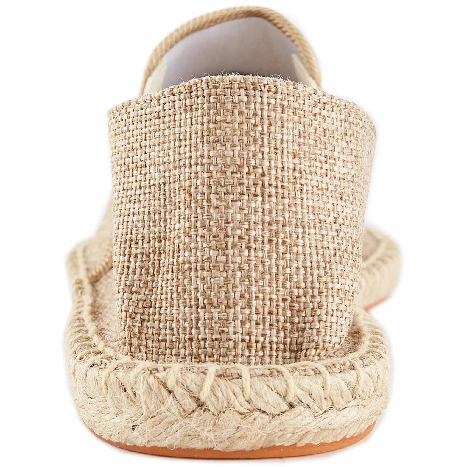 Alexis Leroy Jednolity kolor Slipper Espadryle Męski Flats Slip-On z płótna żaglowego Morela 44 EU
