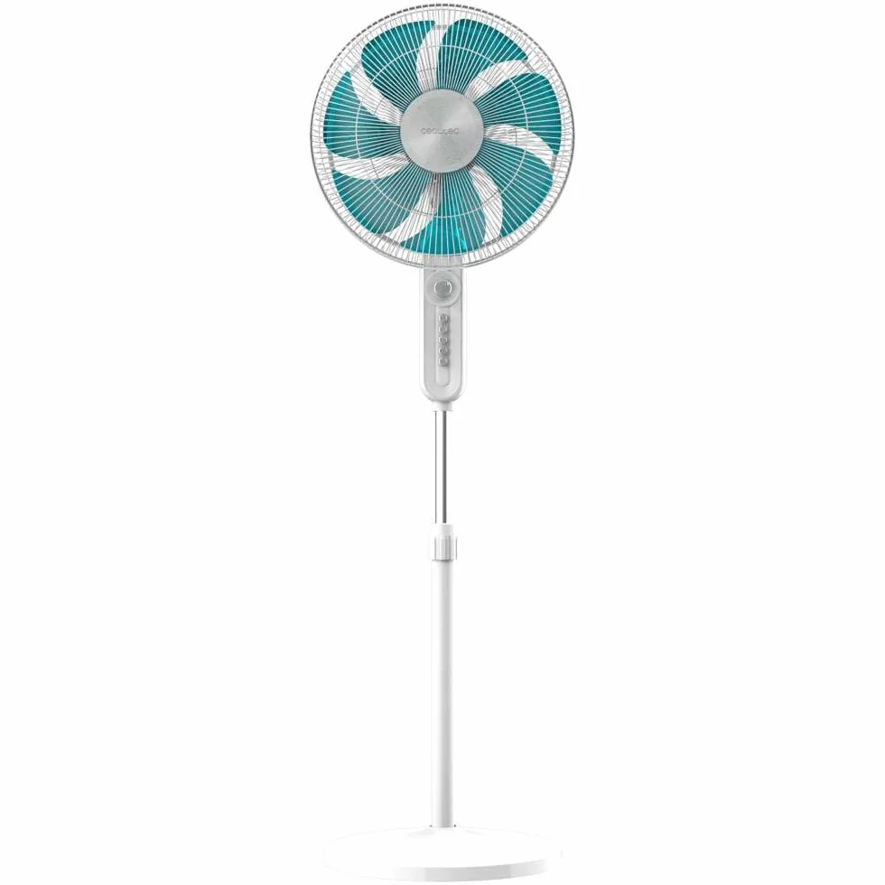 Cecotec EnergySilence 610 Max Flow Ventilateur de sol 70W 16" 7 pales minuterie 2h 4 vitesses oscillation 90º hauteur réglable 130 cm