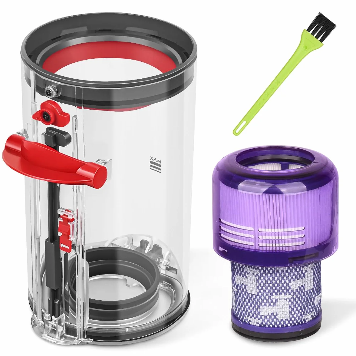 Pojemnik i zestaw filtrów do Dyson V15 V11, części zamienne 970050-01 965443-01 970013-02 970013-03