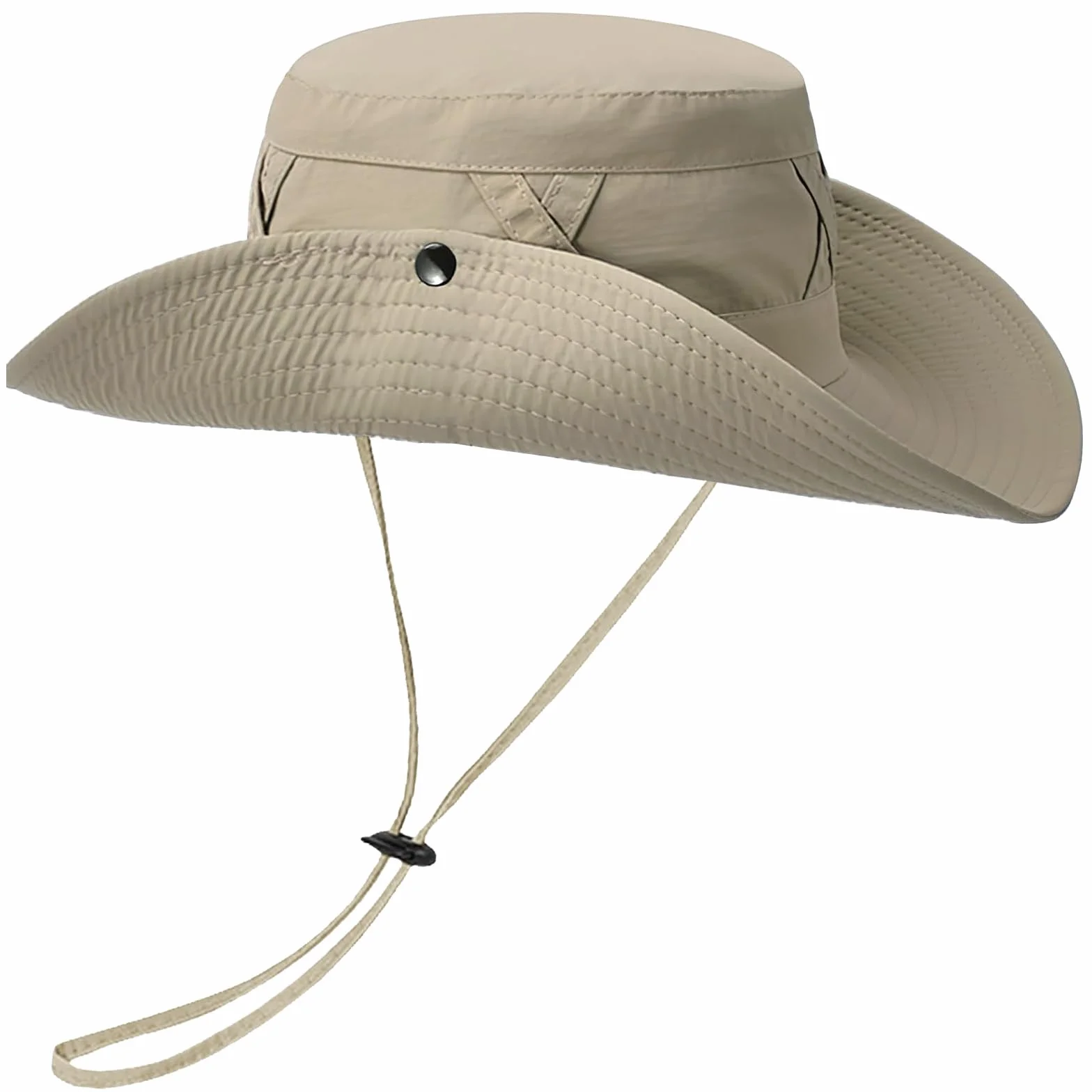 Letnia czapka unisex Safari, składana wiatroszczelna oddychająca, męska letnia czapka z odkrywką, szerokie rondo, ochrona przed promieniowaniem UV