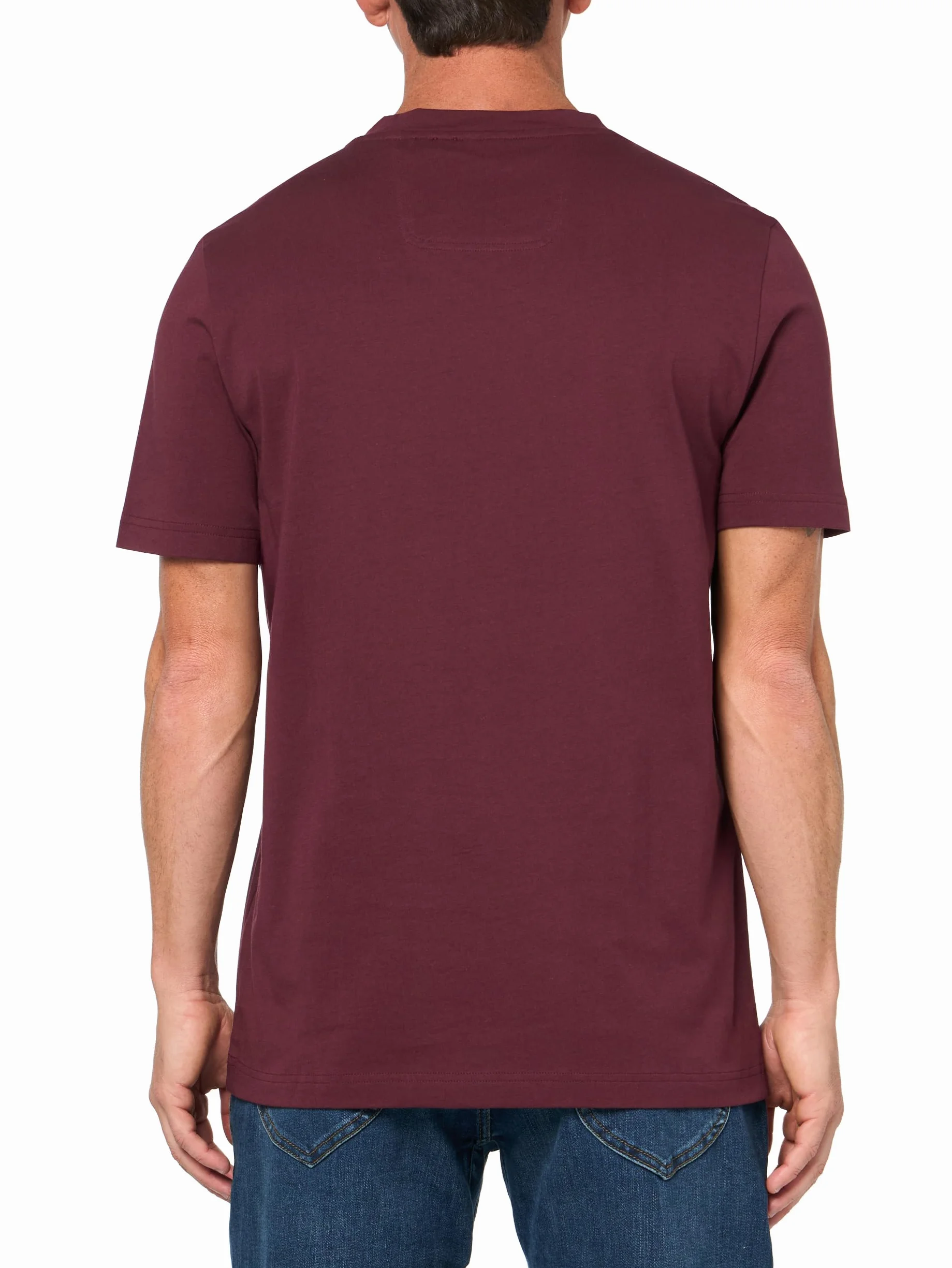 BOSS Bawełniana koszulka z dużym teksturowanym logo Mężczyźni Big Textured Logo Cotton T-shirt (1 w zestawie)
