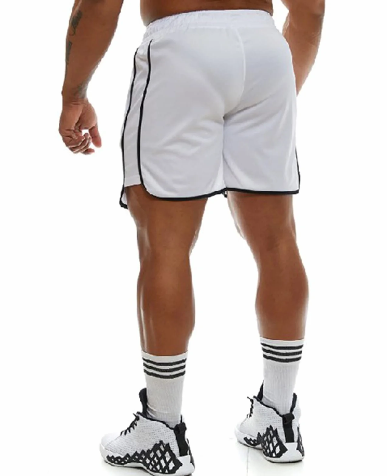 Genfien Męskie spodenki sportowe, szybkoschnące, krótkie spodenki do biegania, fitness, spodnie treningowe, dla chłopców