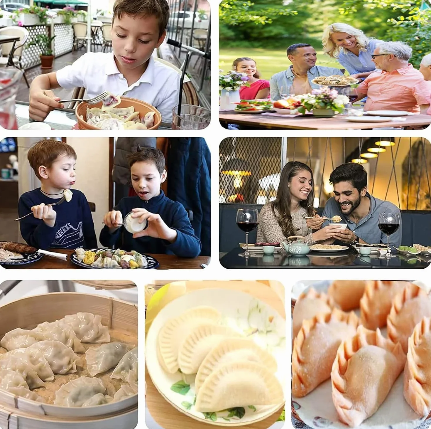 Zestaw do ravioli ze stali nierdzewnej, 6 sztuk, forma i narzędzia kuchenne