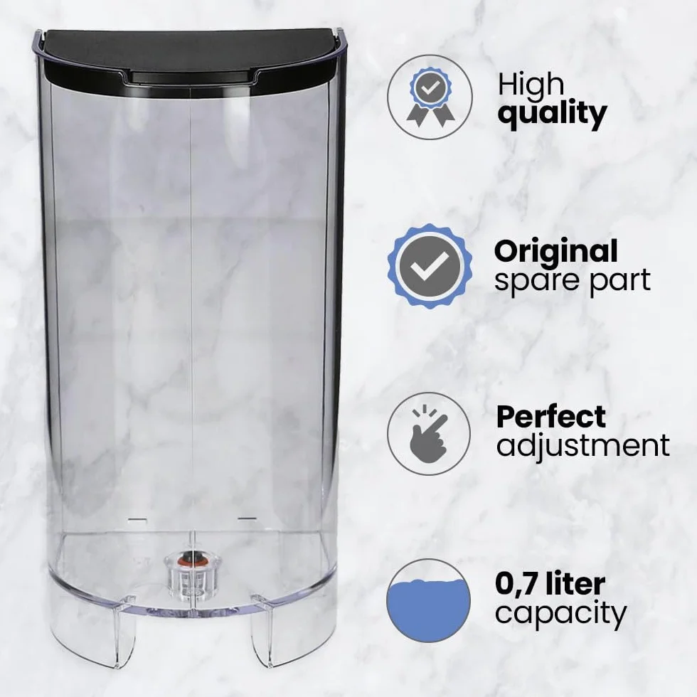 Zamienny Zbiornik na Wodę 0.7L do Ekspresu Nespresso Inissia Anakel Home MS-624403, Odporny Plastik z Pokrywką