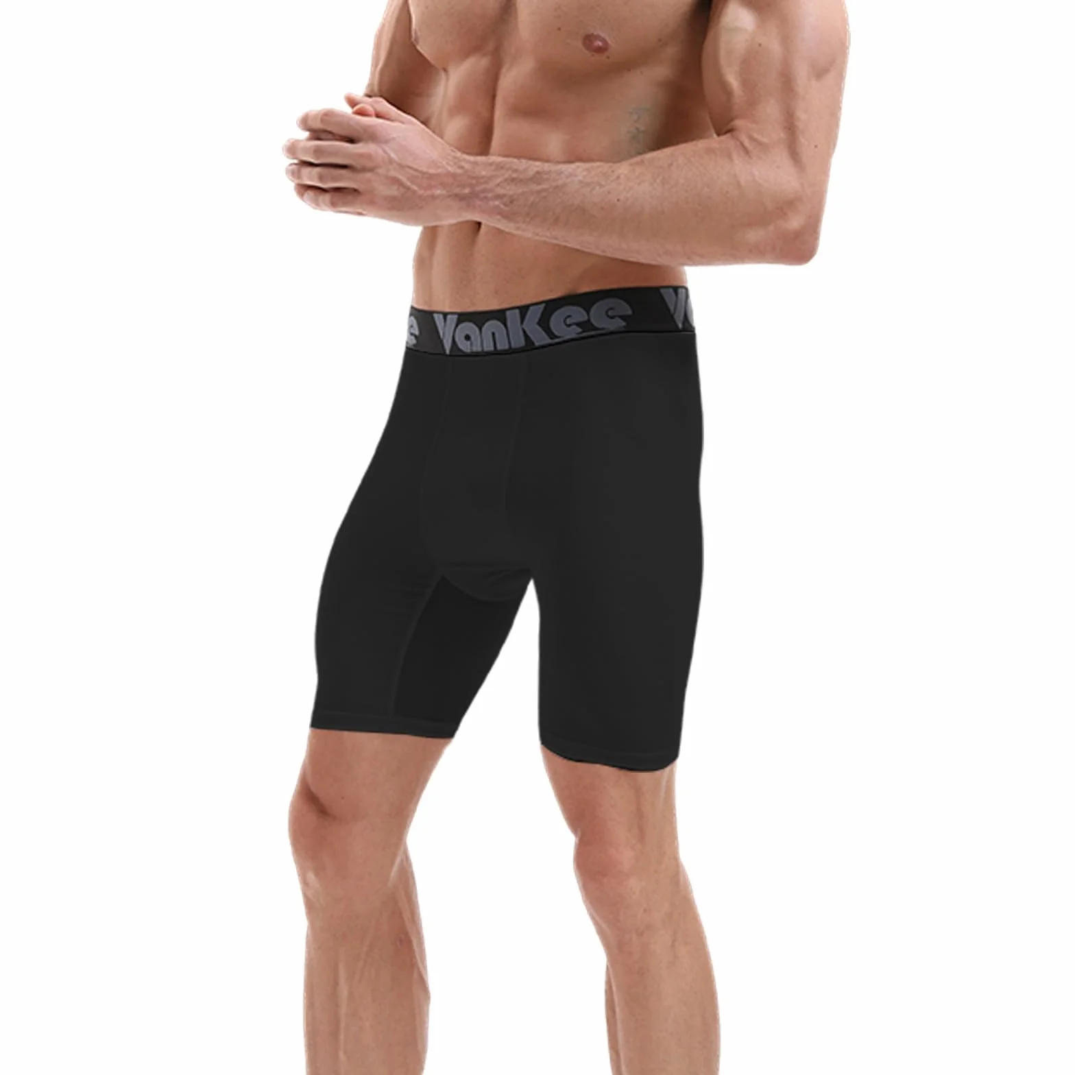 Męskie spodenki kompresyjne Sport Mesh Design Anti Chafing Wicking Fabric Quick Dry Base Layer Krótka bielizna sportowa do biegania Jazda na rowerze Trening Piłka nożna
