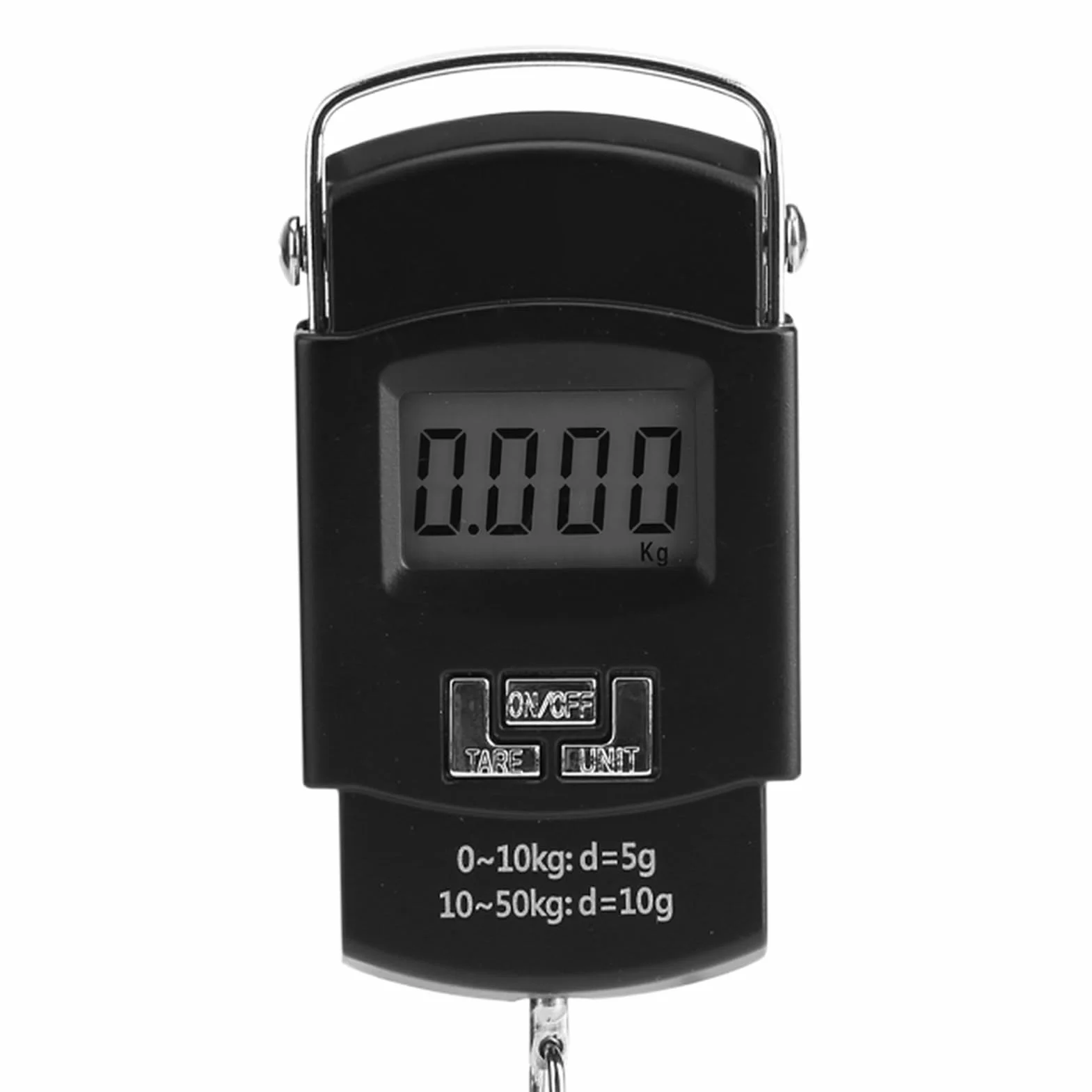 Garsent Waga bagażowa, 50 kg LCD cyfrowa wisząca waga bagażowa, elektroniczna mini kieszonkowa waga wędkarska do ważenia bagażu, aktywności na świeżym powietrzu.