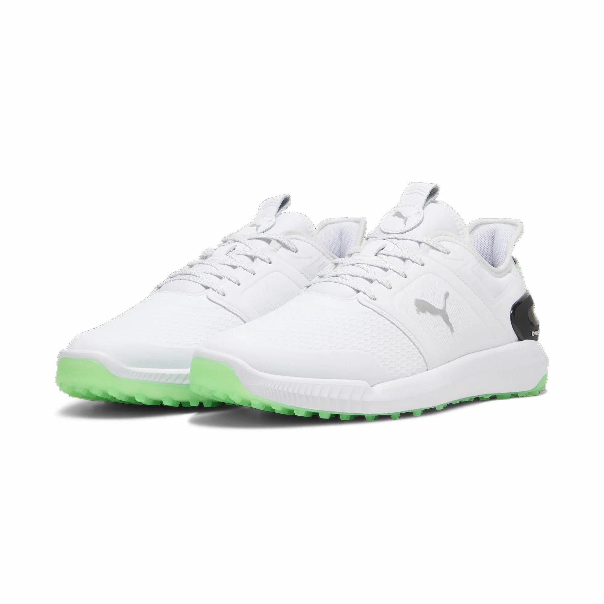 PUMA Męskie buty golfowe Ignite Elevate, Puma Biały Fluro Zielony Pes PUMA Czarny, 46 EU