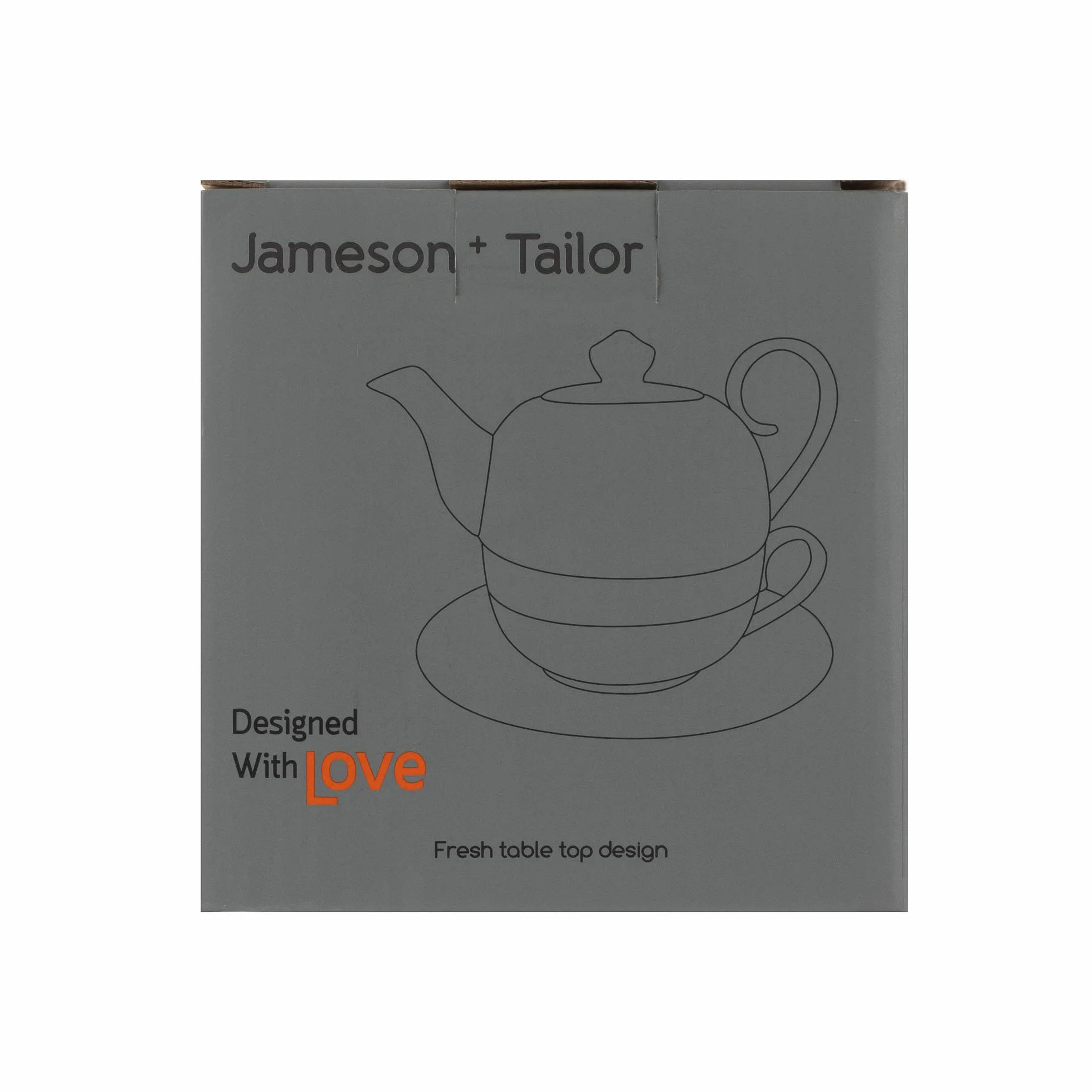 Jameson & Tailor Tea for one 4-częściowy zestaw koty biały