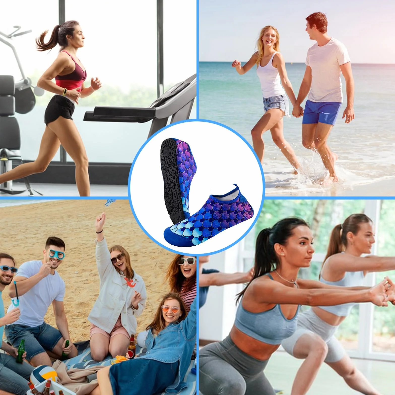 Męskie i damskie buty kąpielowe, buty do wody, do jogi, szybkoschnące, na plażę, do pływania, surfowania