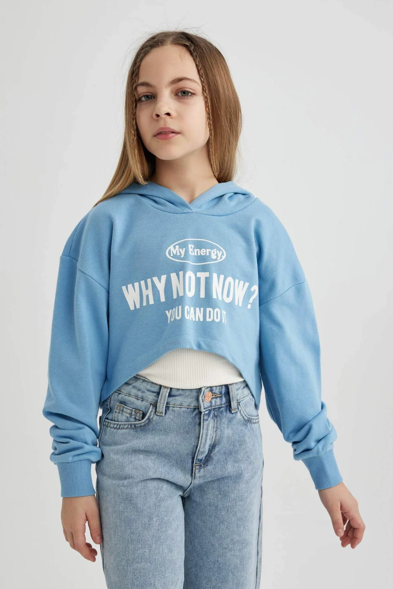 DeFacto Bluza z kapturem Dziewczynki C0483a8