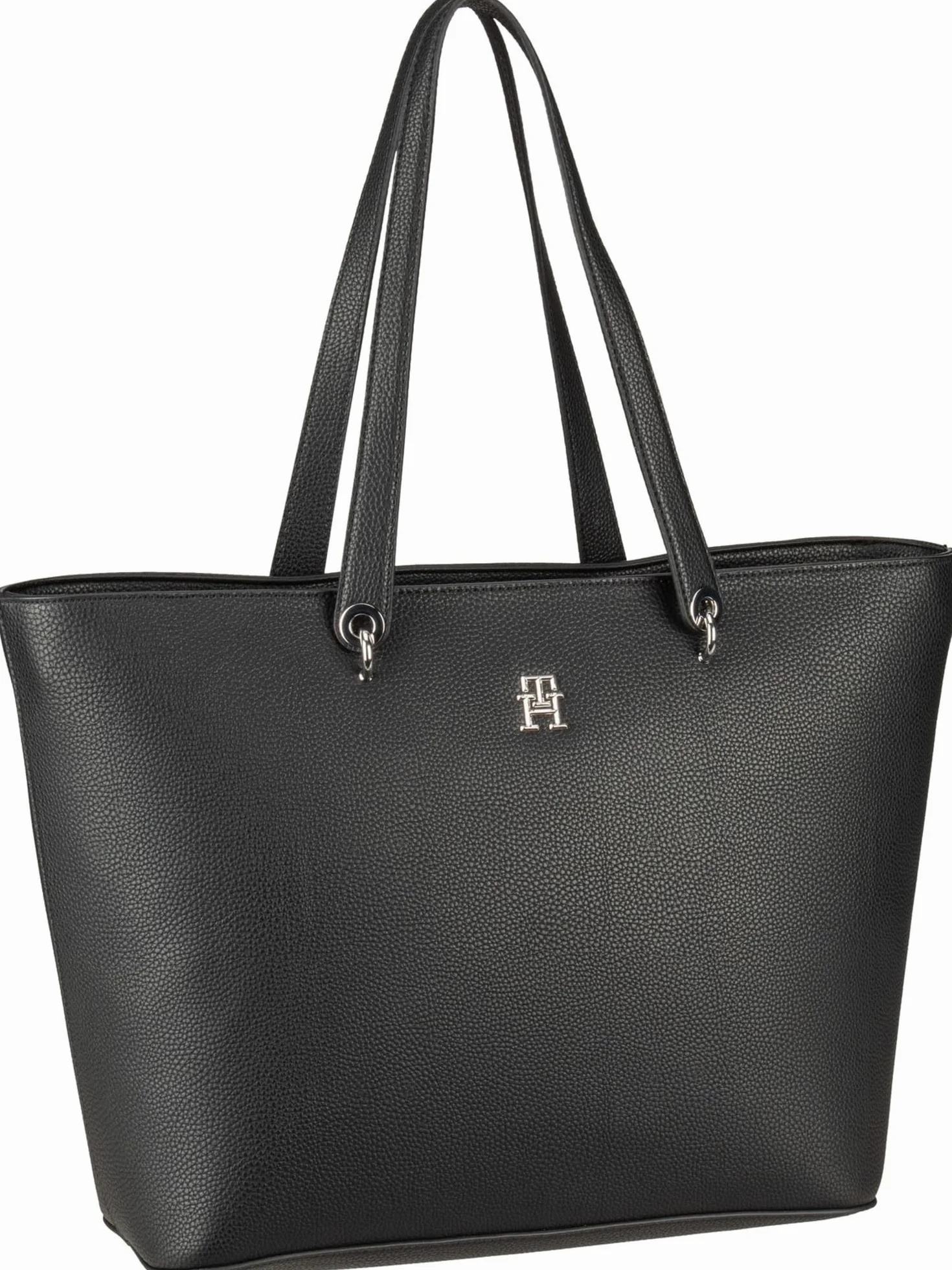 Tommy Hilfiger Damska torebka z emblematem Th Aw0aw15178, jeden rozmiar, czarny (czarny), One Size