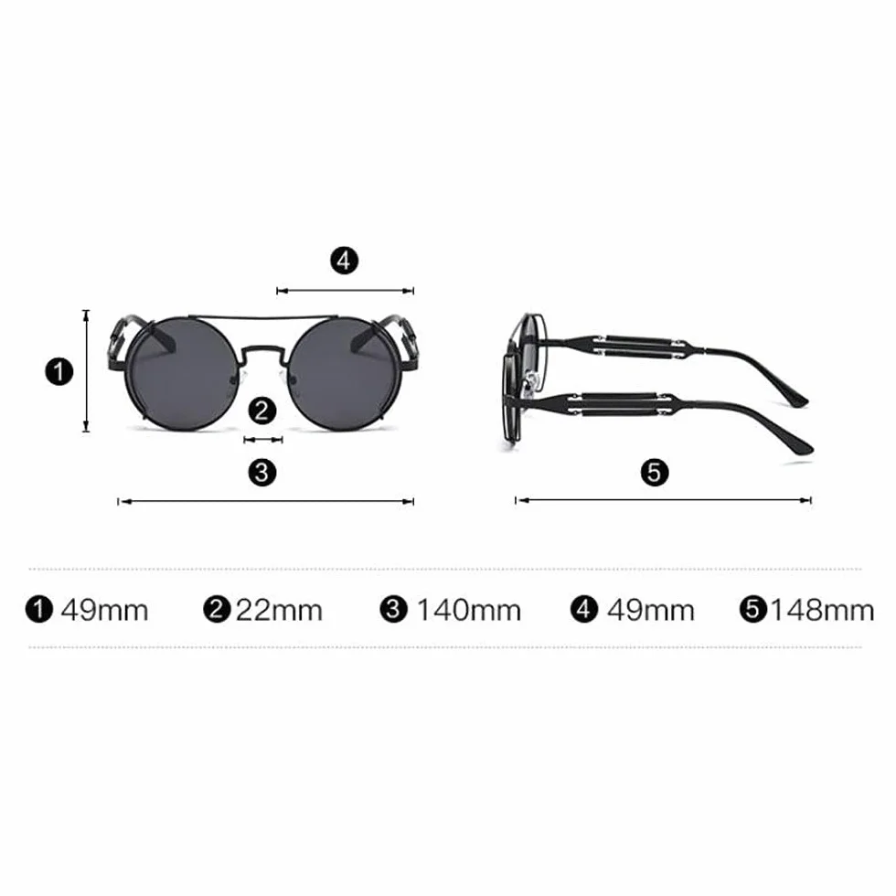 Okulary przeciwsłoneczne kobiety, okrągłe okulary przeciwsłoneczne kobiety retro metalowe okulary przeciwsłoneczne