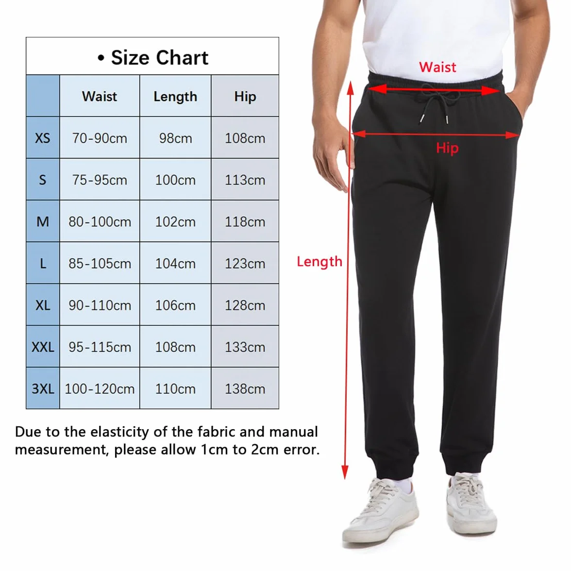 Spodnie do Joggingu Męskie Bawełniane Spodnie Sportowe Spodnie Treningowe Spodnie do Biegania Długie Spodnie Rekreacyjn z Kieszeniami dres Treningowy
