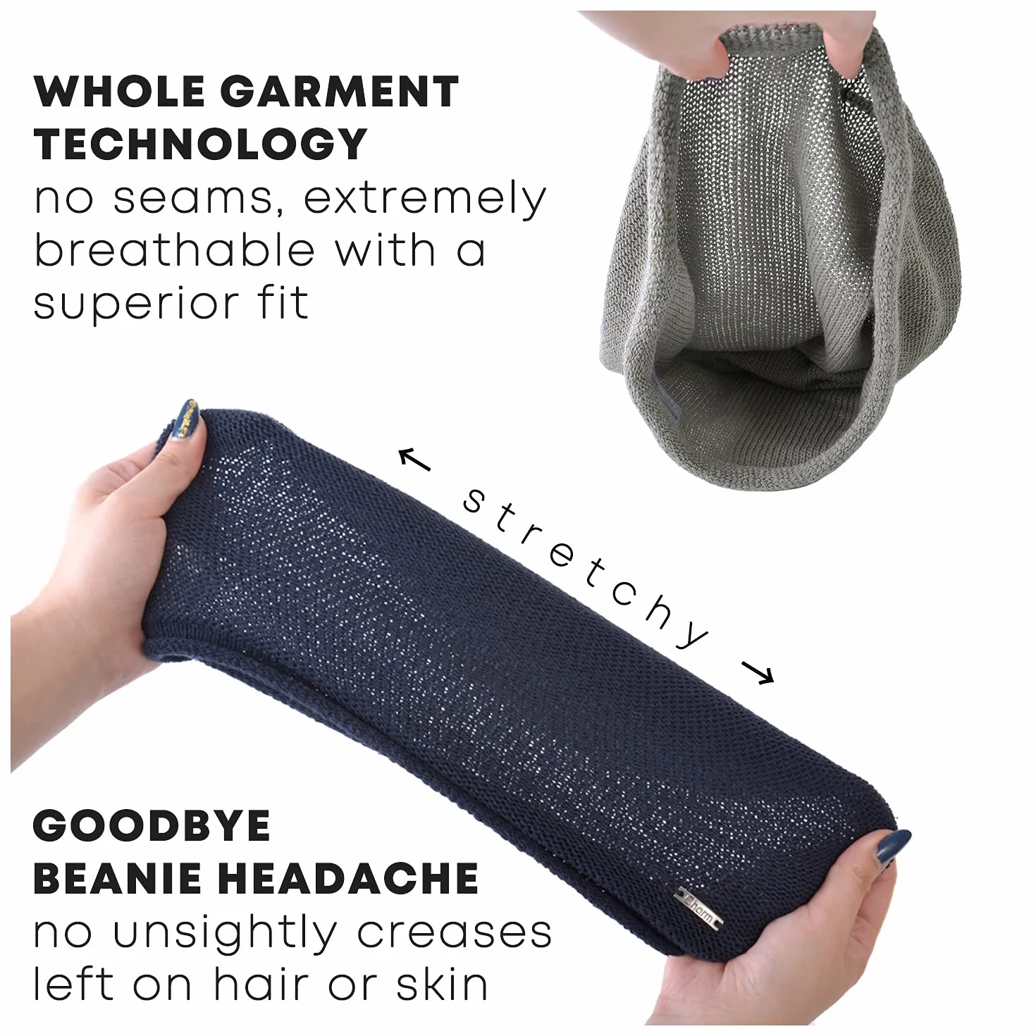 CHARM Silk Beanie Hat for Men and Women - Slouchy Oversized Beanies Cap Chemo Hat Perfect for Sensitive Skin