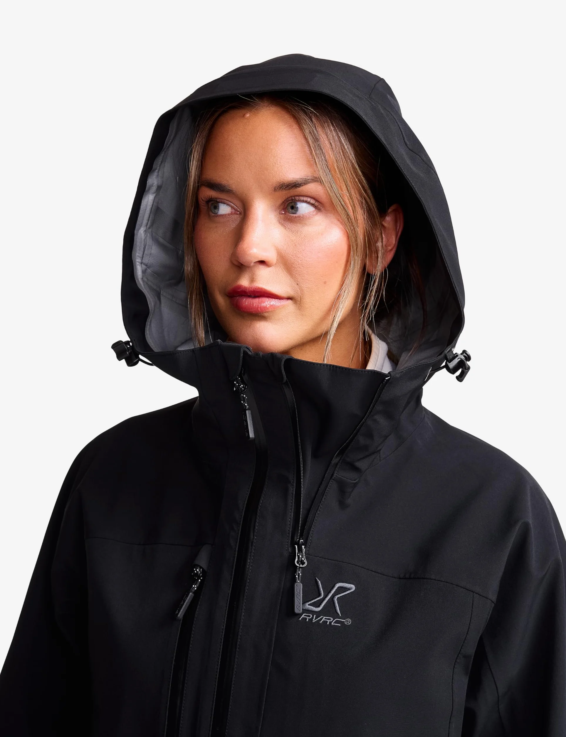 RevolutionRace Cyclone 3L Shell Jacket Damska, Wodoodporna kurtka z reflektorami Recco do wędrówek
