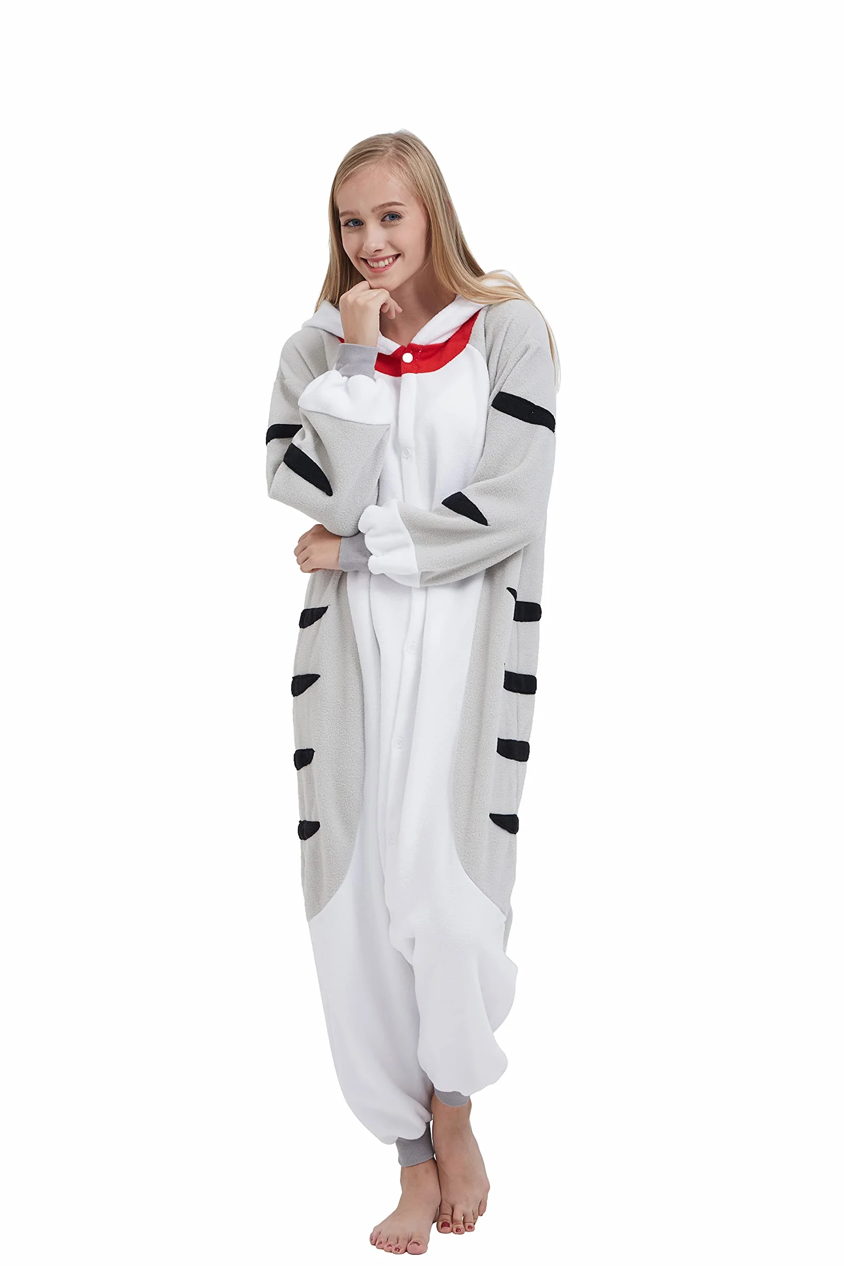 SimZoo Animal Onesie PiżAma Dla DorosłYch Kostium Kota Bielizna Nocna Dla MężCzyzn Kobiety Unisex JednoczęśCiowa Odzież Domowa