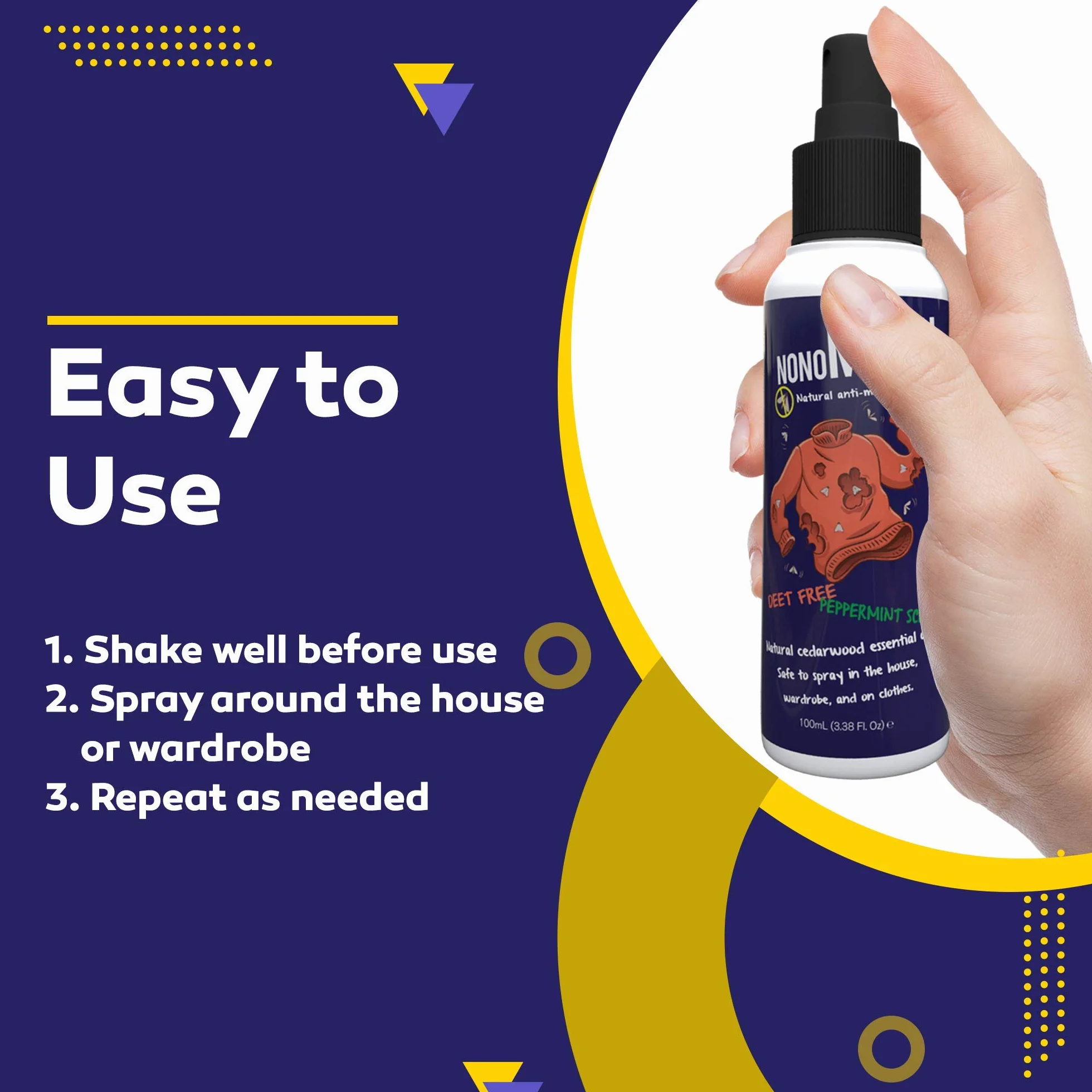 Naturalny spray przeciw molom odzieżowym 100 ml – biologiczna alternatywa dla pułapek i kulek