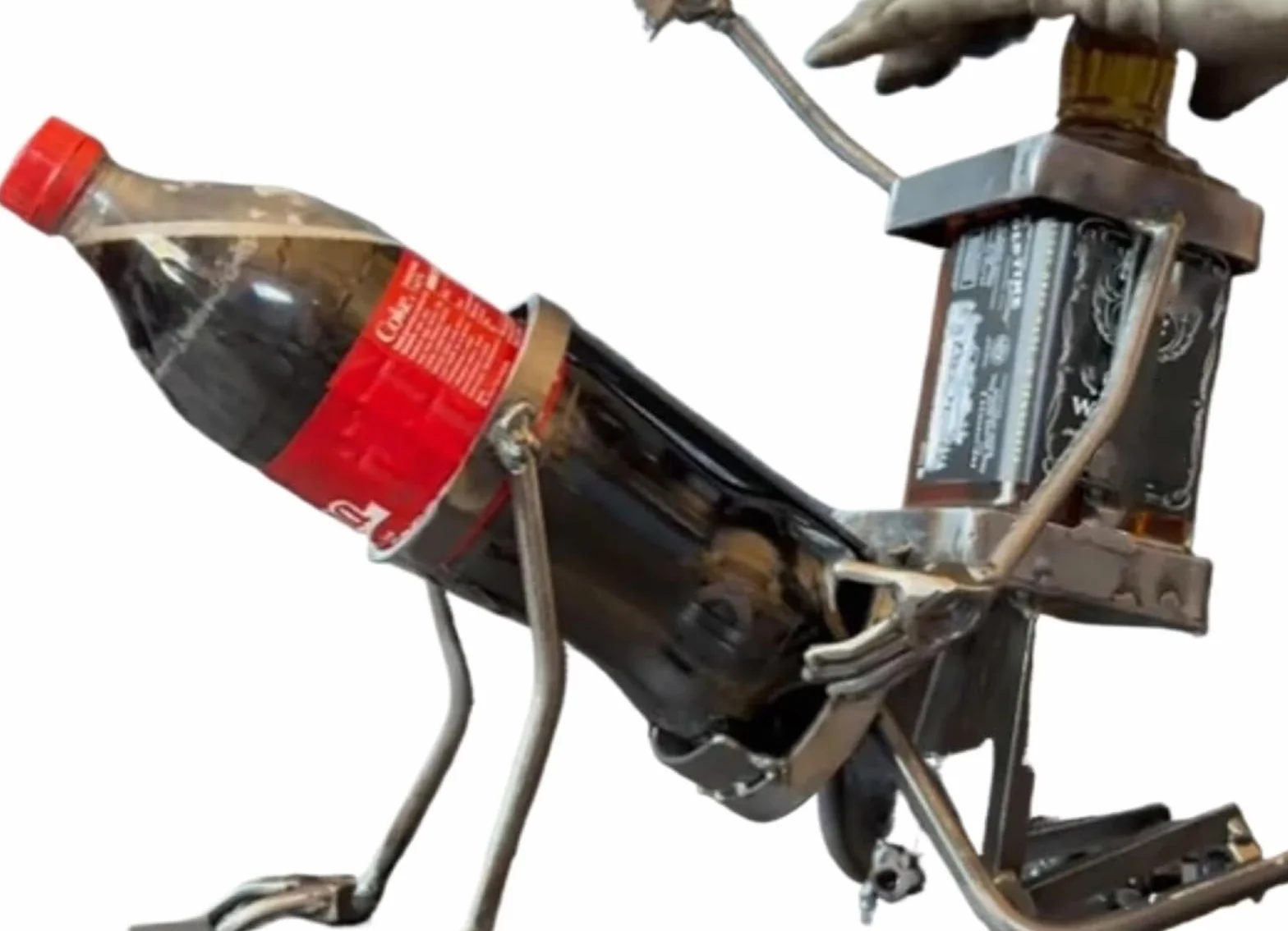 Stojak Na Butelkę Coca-Coli I Wina W Kształcie Czaszki, Zabawny Uchwyt Na Butelkę Whisky W Stylu Steampunk, Dekoracja Do Domowego Baru, Stojak Na Napoje W Stylu Steampunk Do Domowej Kuchni(Grey)