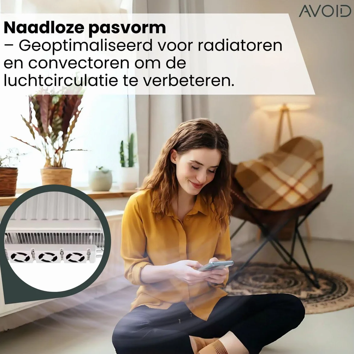 AVOID Wentylator chłodnicy energooszczędny do grzejników