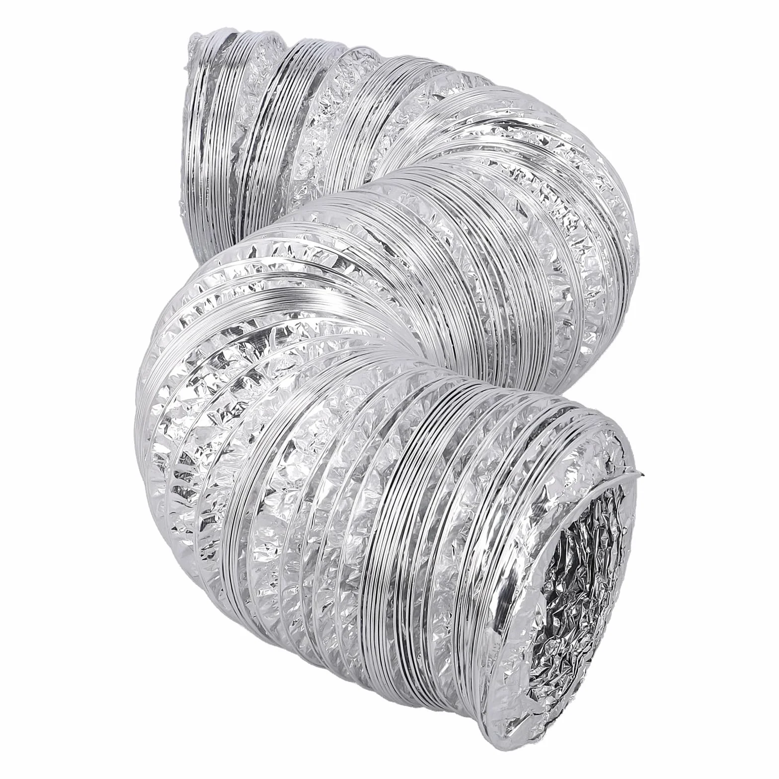 Europart Wąż odprowadzający powietrze 125mm ALU 3m do suszarki, okapu, klimatyzacji