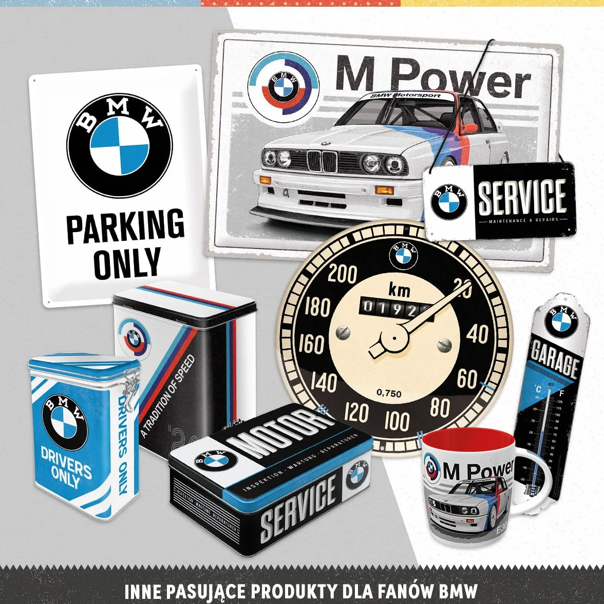 Nostalgic-Art Retro kubek, 330 ml, BMW – Drivers Only – Pomysł na prezent dla miłośników akcesoriów BMW, Official License Product (OLP), kubek ceramiczny na kawę, Styl vintage