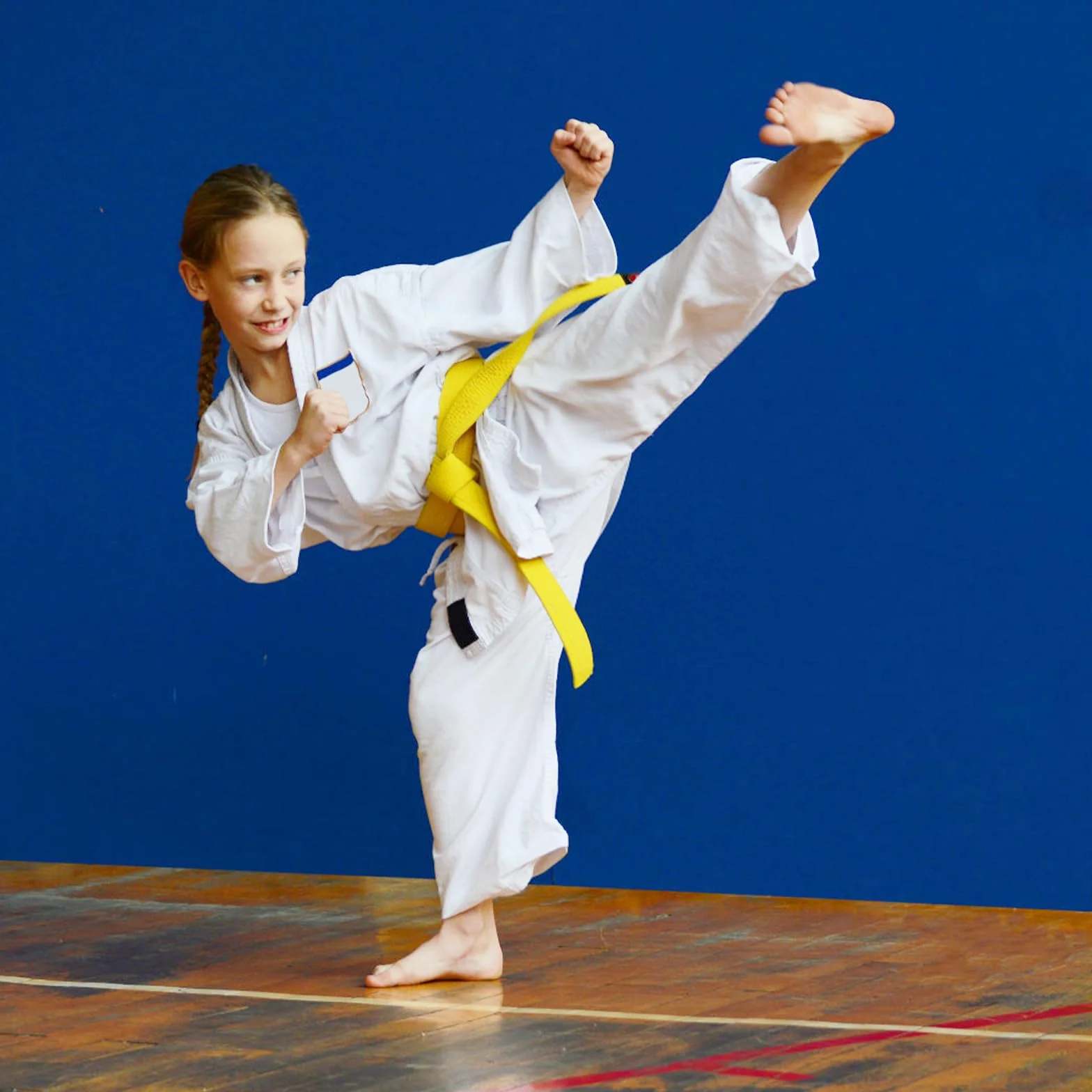 2 szt. sztuk walki Taekwondo Pasy do Karate, 260 cm Pas sportowy do Judo i Taekwondo, bawełniany pasek karate dla dzieci dorosłych, profesjonalny pas Taekwondo żółty