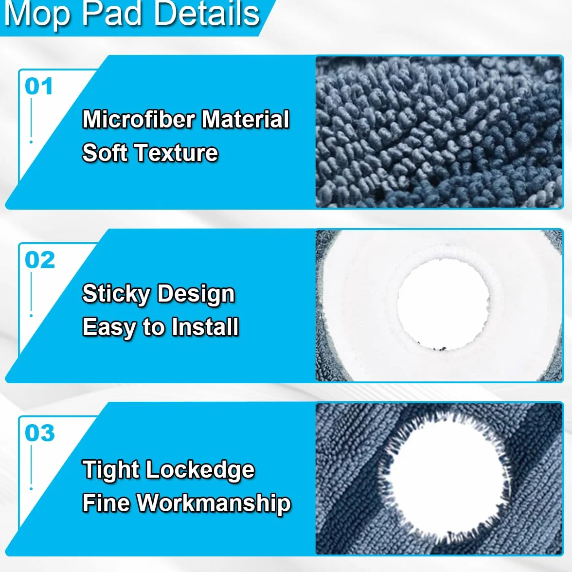 Eufy X10 Pro Omni X9 Pro wymienna podkładka do mopa z mikrofibry, wielokrotnego użytku