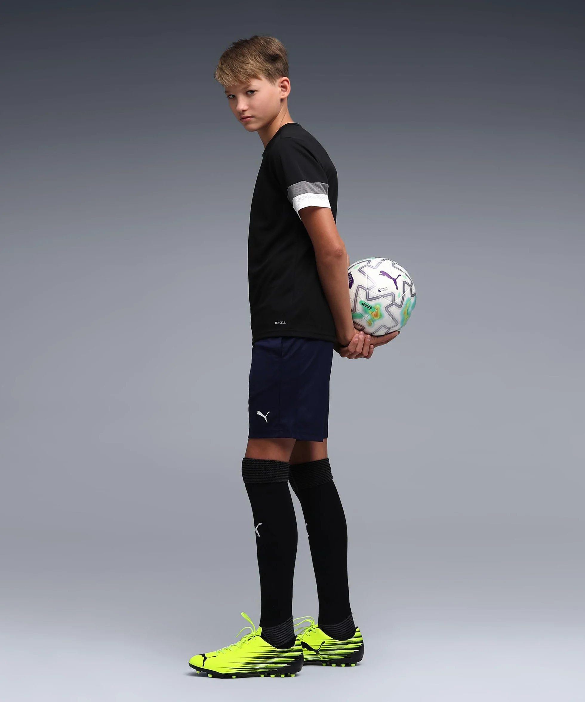Puma Uniseks Dzieci 704938 teamRISE Jersey Jr Koszulka Sportowa, Puma Black, 152