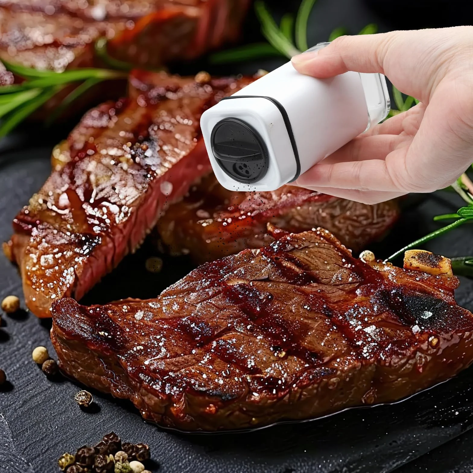 HENGBIRD Zestaw solniczek i pieprzniczek, solniczka i pieprzniczka z regulowanymi otworami, dozownik przypraw, akcesoria kuchenne do domu, kuchni, restauracji, stołu jadalnego
