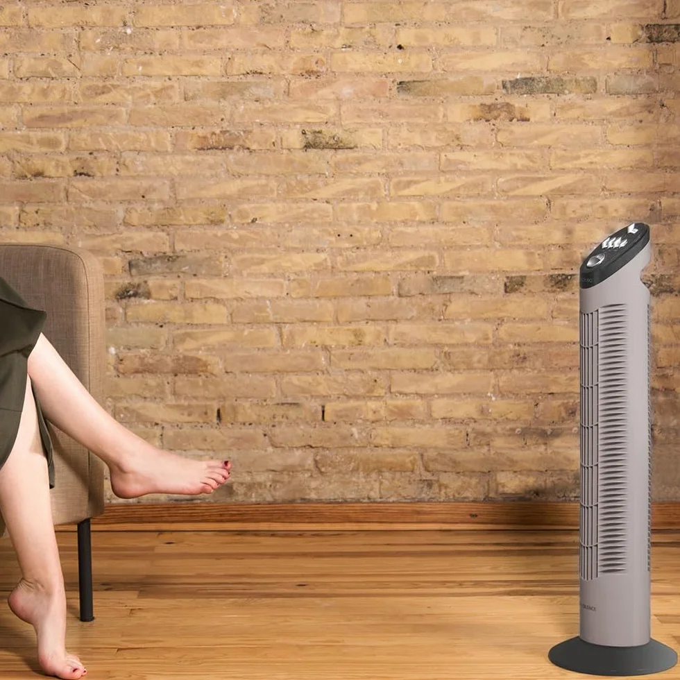 Cecotec EnergySilence 790 Skyline wentylator wieżowy 50 W 76 cm mechaniczny oscylacyjny silnik miedziany 3 prędkości biały