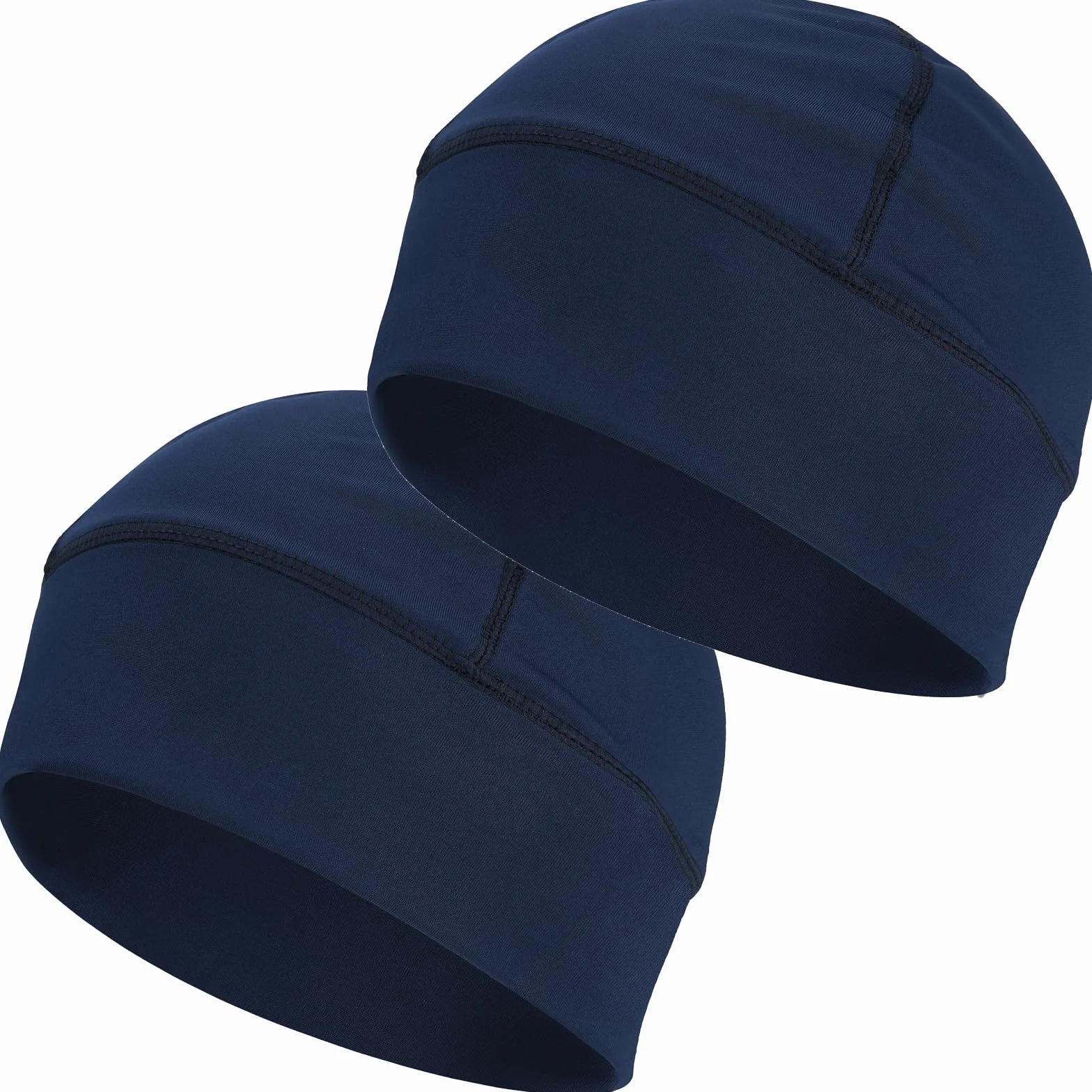 EINSKEY Czapka do biegania, męska, damska, na lato, cienka czaszka, czapka rowerowa pod kask, oddychająca, wiatroszczelna, czapka do spania, chemia, nakrycie głowy, 2 sztuki w opakowaniu