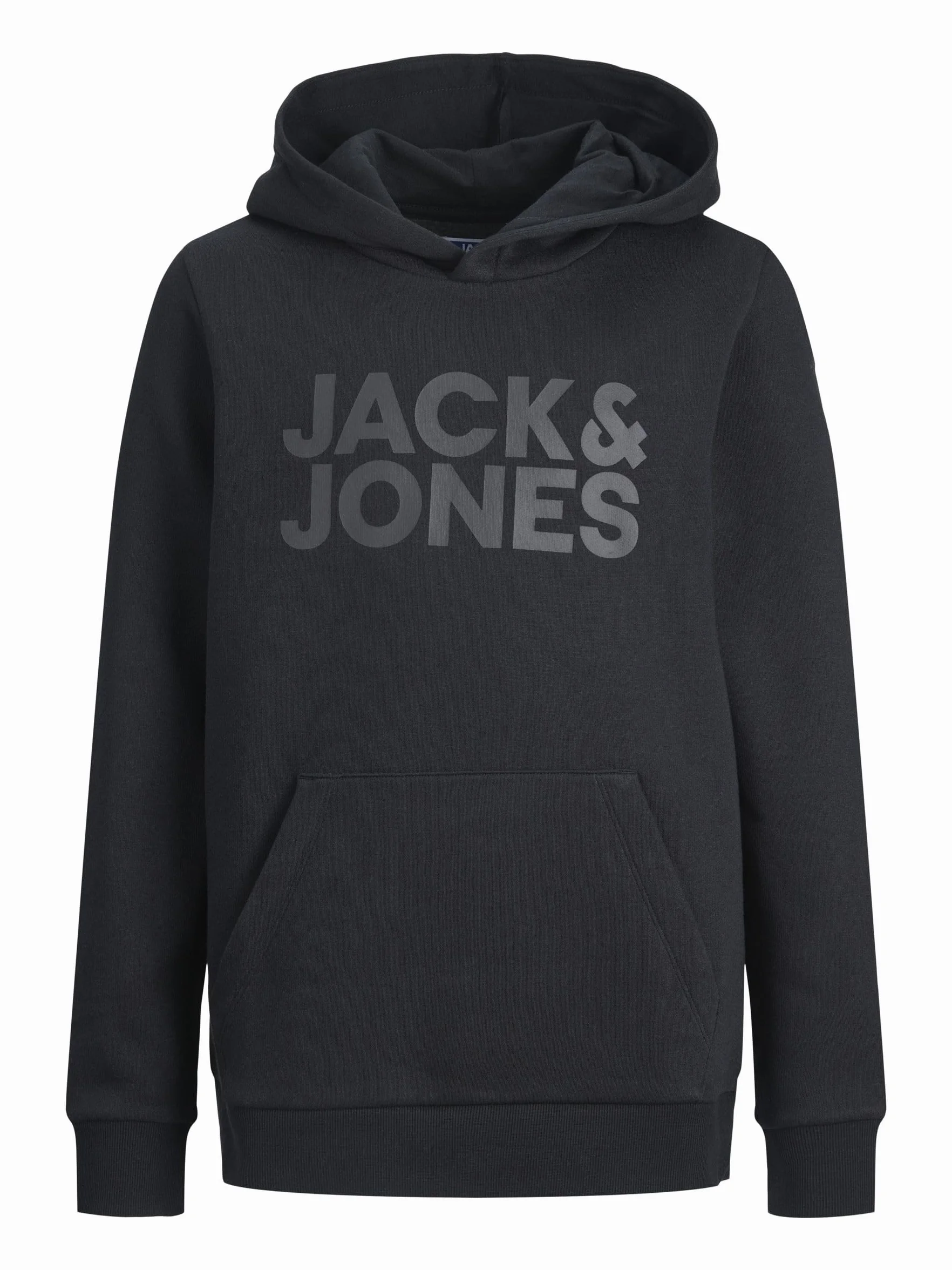 Bluza z kapturem Logo JACK & JONES Klasyczny Sweter z kieszeni± kangurka JJECORP