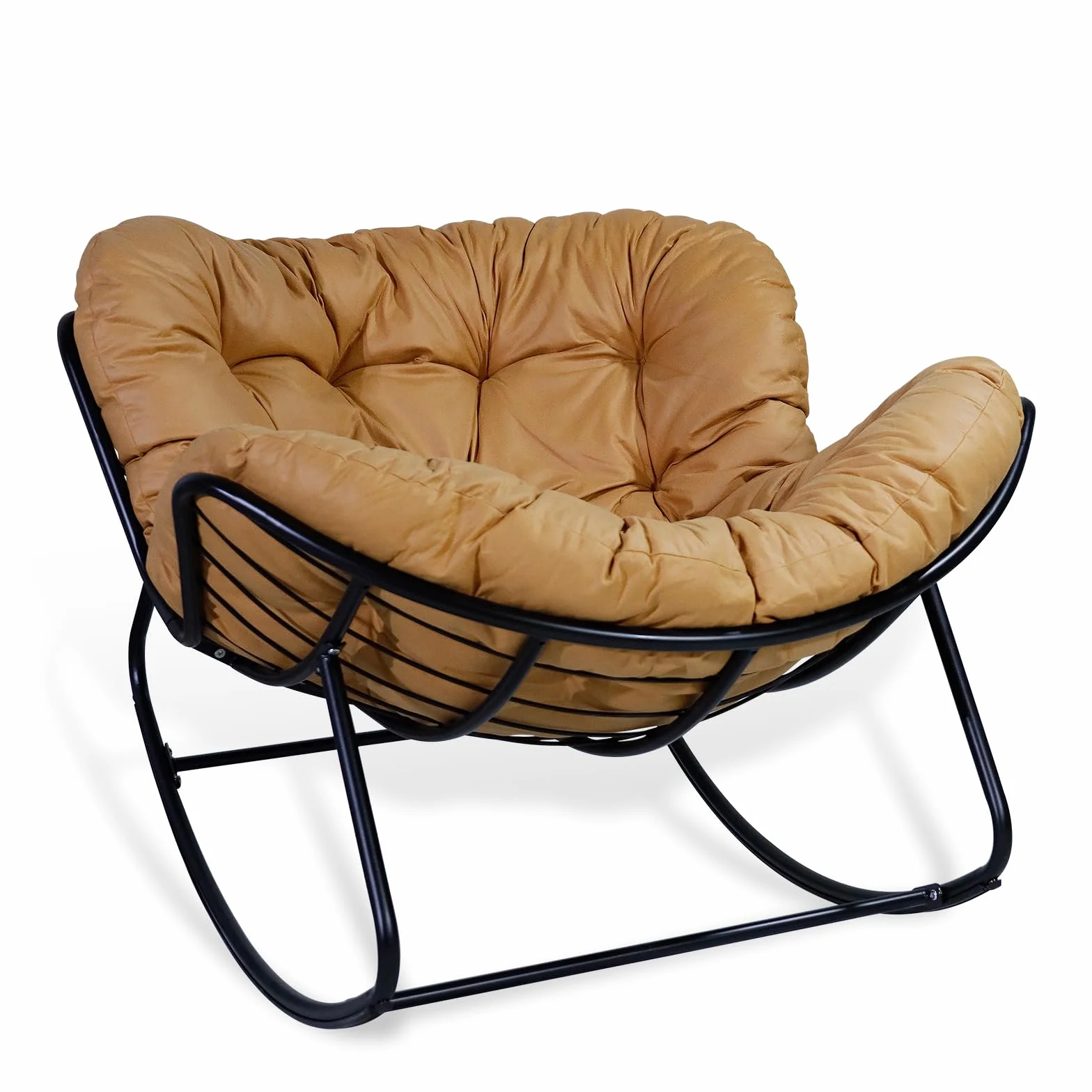 CCLIFE Fotel bujany do salonu, fotel bujany, fotel relaksacyjny, wytrzyma³o¶æ do 120 kg., Color:DSKST001A0000org