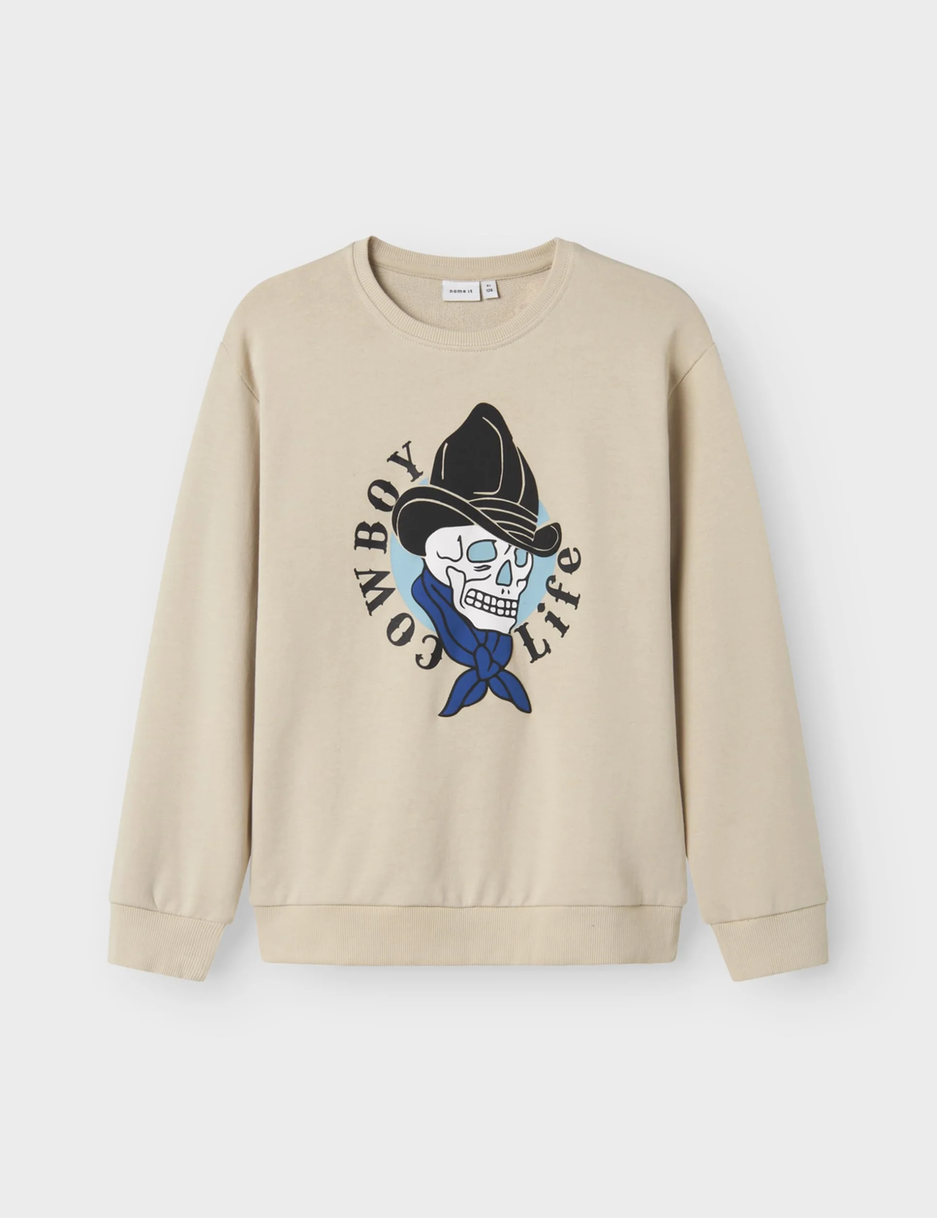 NAME IT Nkmkandy Ls Nreg Sweat Unb Box chłopięce, peyote, 122-128