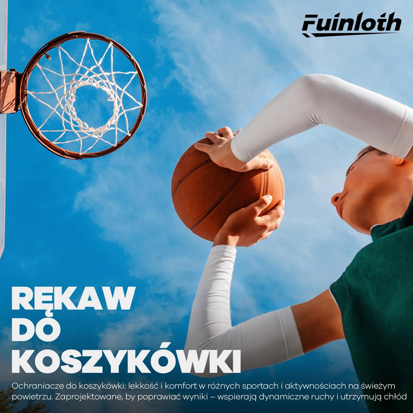 fuinloth Rękaw dla Mężczyzn i Kobiet z Ochroną Przeciw UV Kompresyjny Rękaw do Zakrywania Tatuaży i Sportu Rękawy