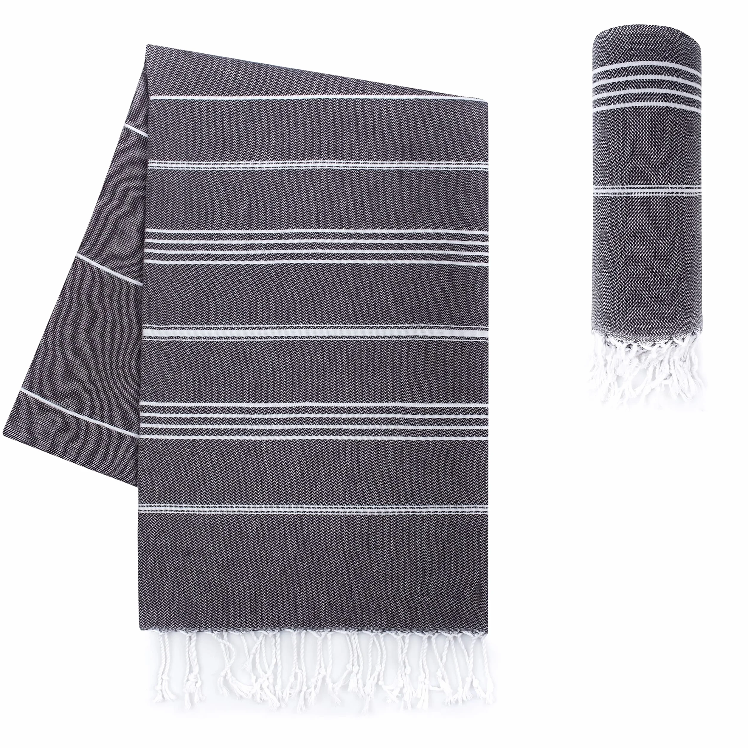 Ręcznik premium 100% bawełna Oeko-Tex 200 duży XXL 100 x 200 cm antracytowy
