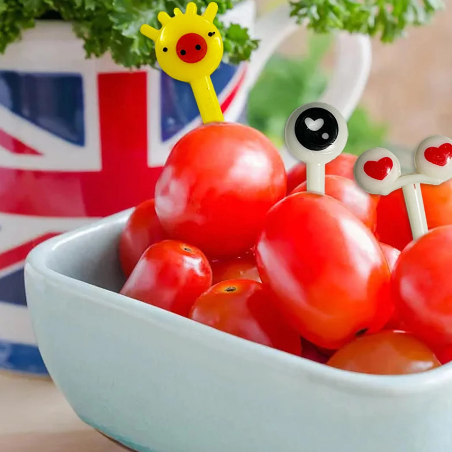 20 sztuk widelców do owoców + 10 sztuk widelczyków do owoców dzikiej przyrody, mini widelec do owoców, wielokrotnego użytku, wykałaczki do pudełek na lunch, na imprezę, popołudniową herbatę,